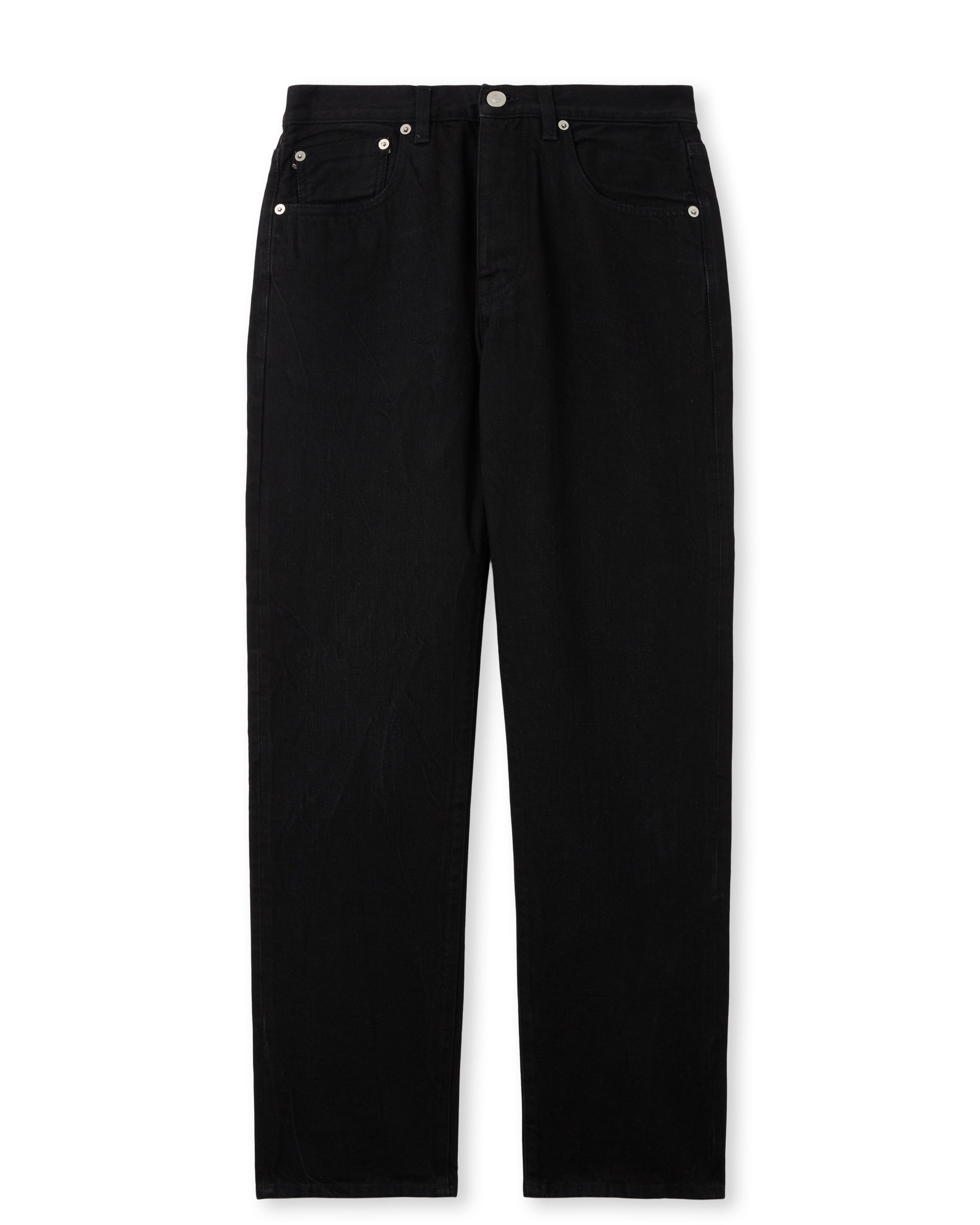 965 John Japan Denim Selvedge 5-pocket Regular Fit Black