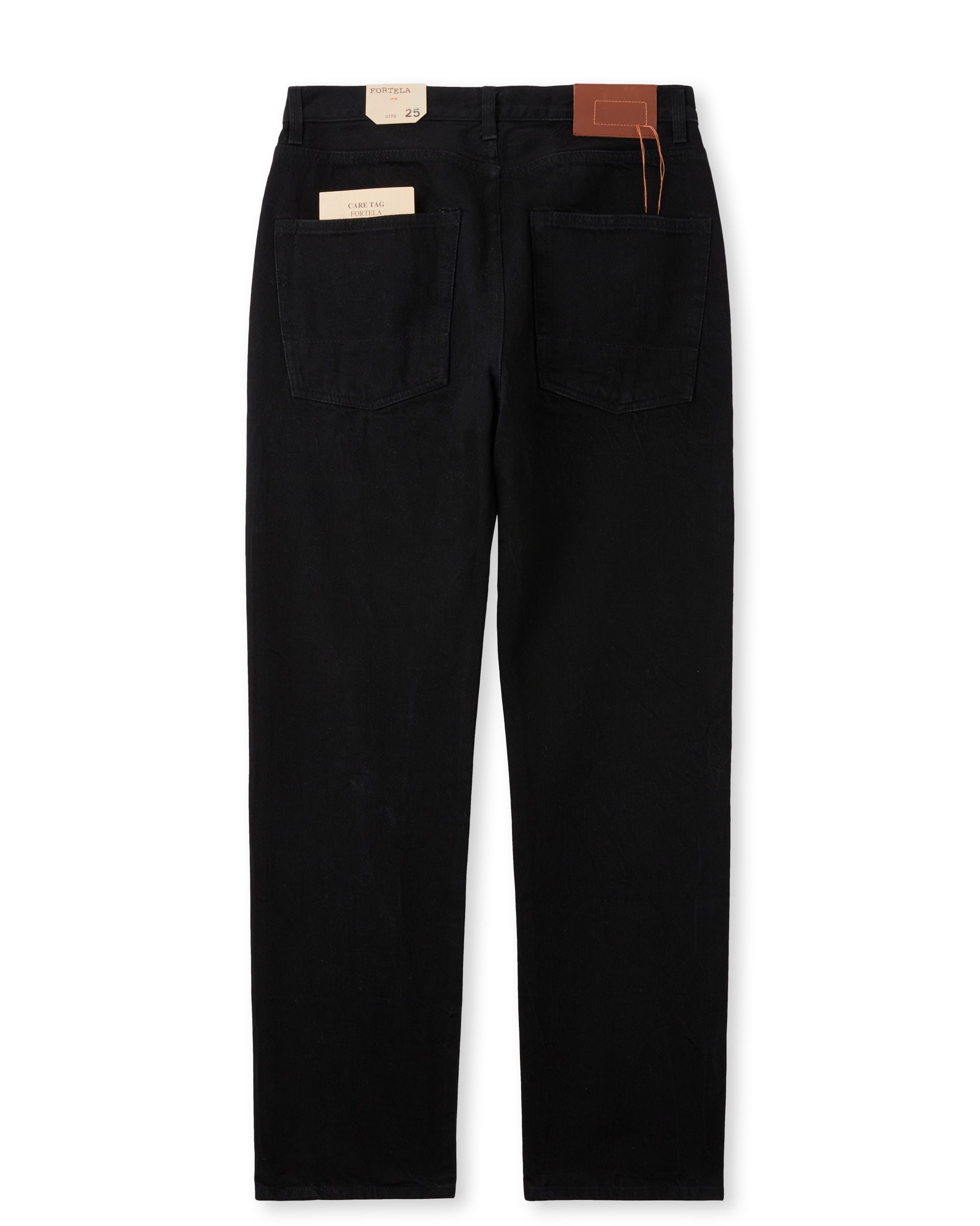 965 John Japan Denim Selvedge 5-pocket Regular Fit Black