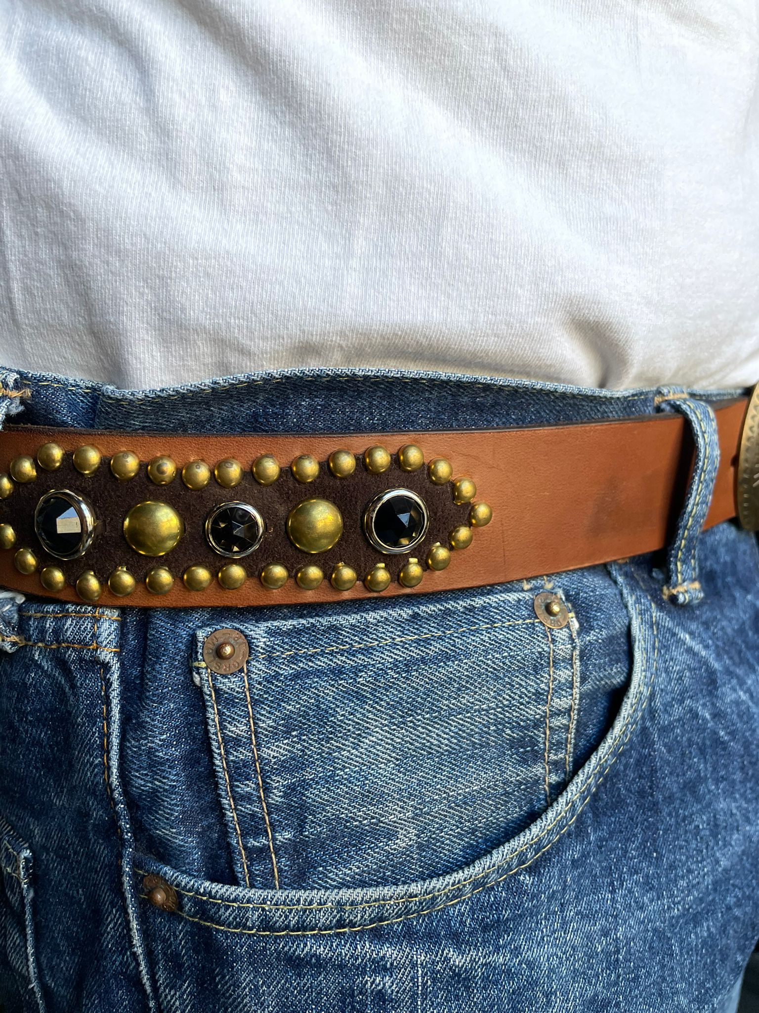 Buffalo Navajo Buckle Belt