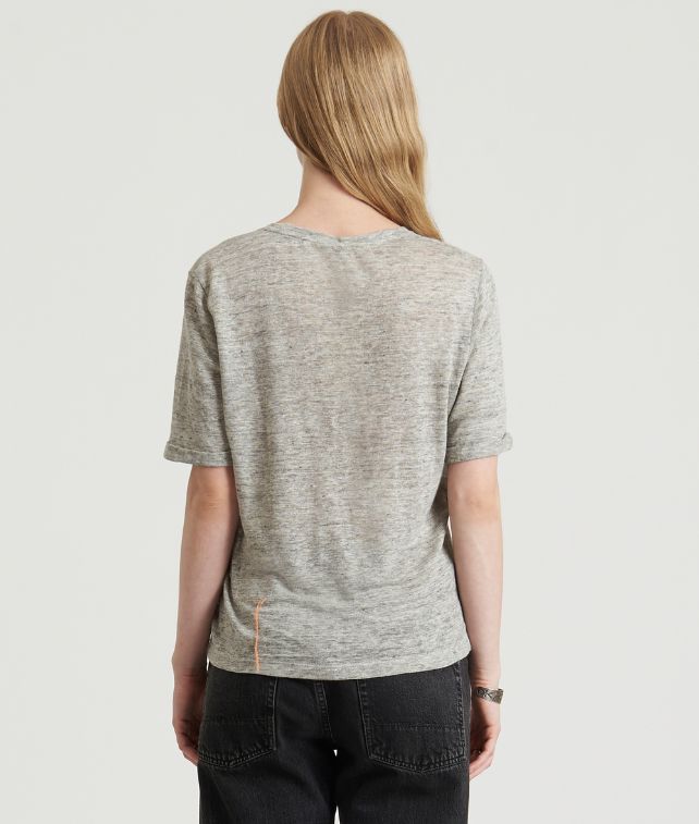 Charlie T-shirt Henley Jersey Linen