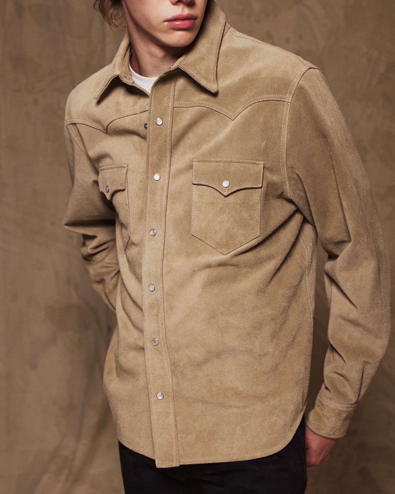 Ranch Camicia Texana in Crosta Scamosciata