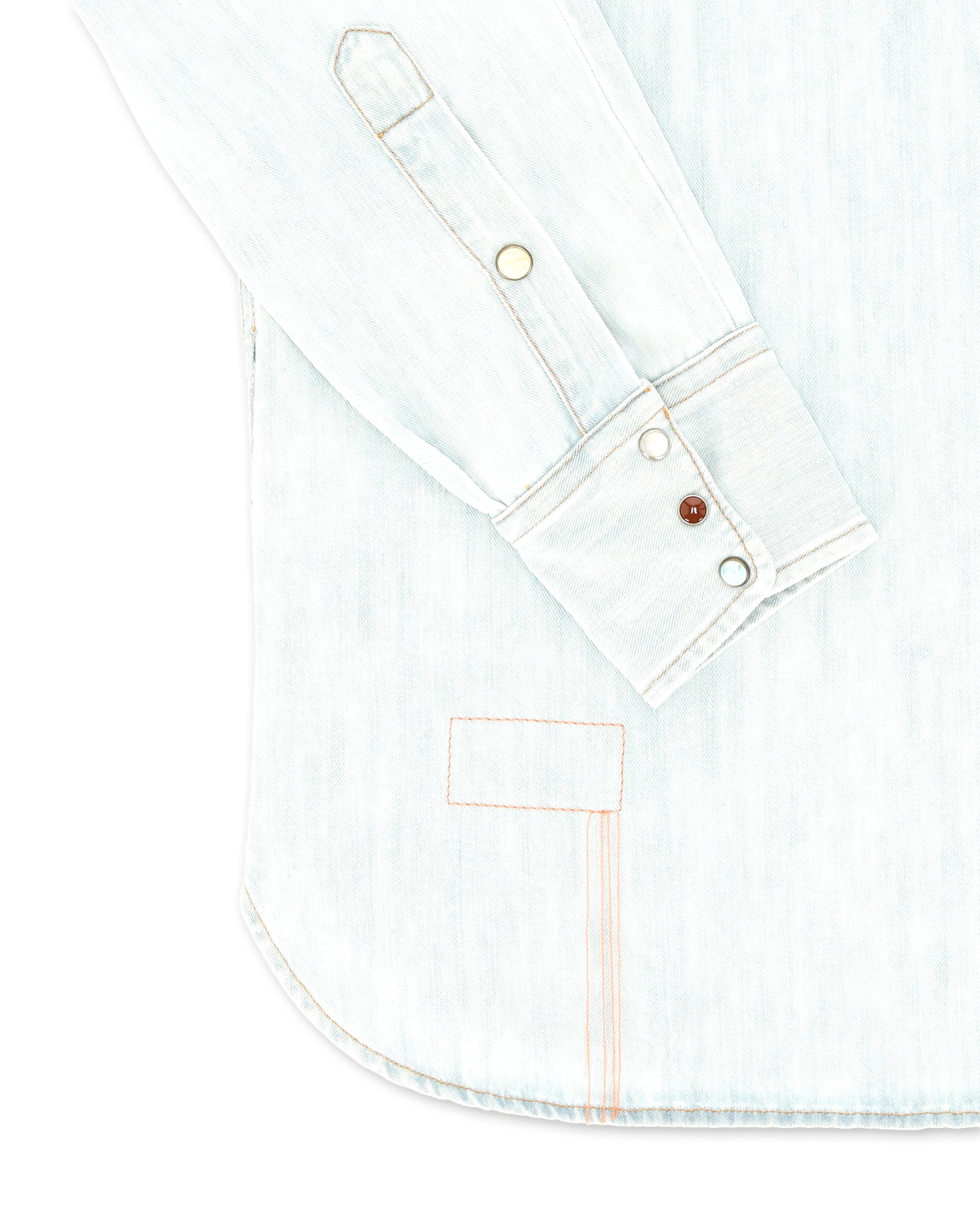 Ntex Texan Denim Shirt Bleach Wash
