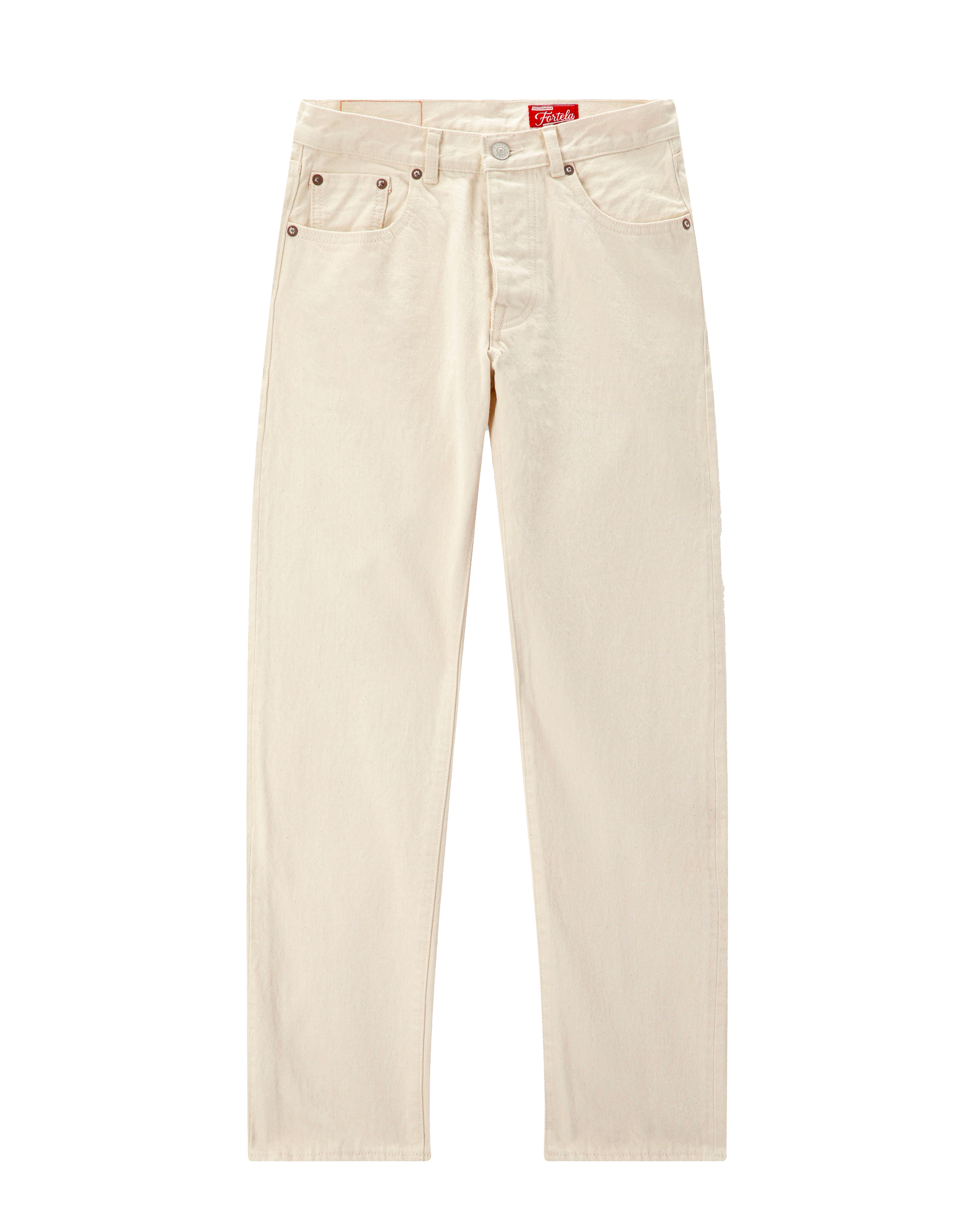 Johnjap Denim Selvedge 5-pocket Regular Fit Ecru'