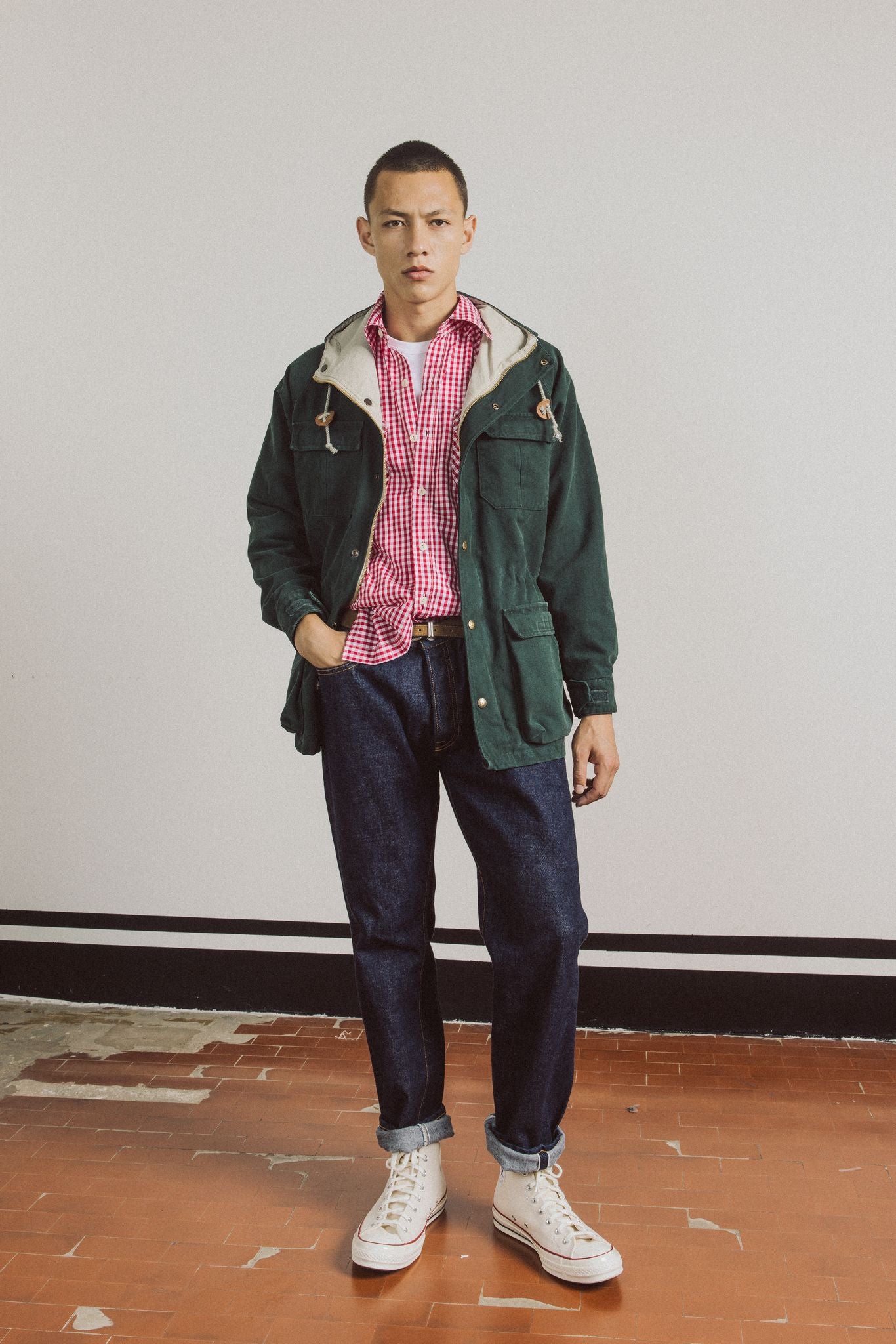 911 Superjohn Japan Denim Selvedge 5-pocket High-waisted Indigo Rinse