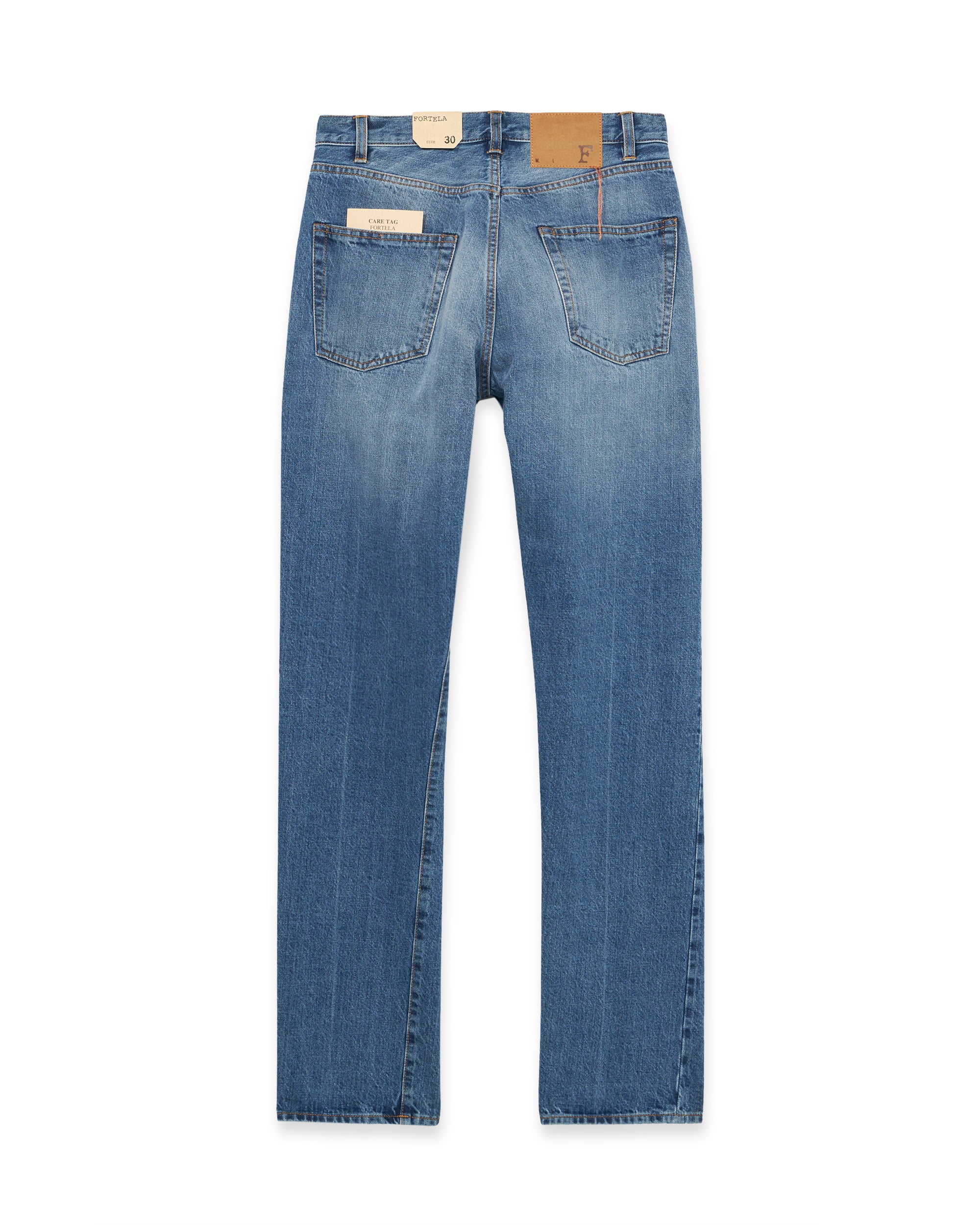 911 Superjohn Japan Denim Selvedge 5-pocket High-waisted Stone Wash