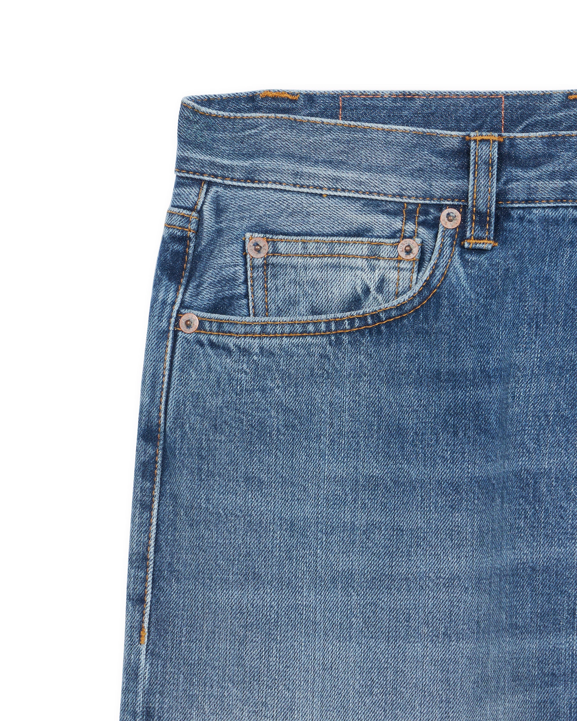 911 Superjohn Japan Denim Selvedge 5-pocket High-waisted Stone Wash