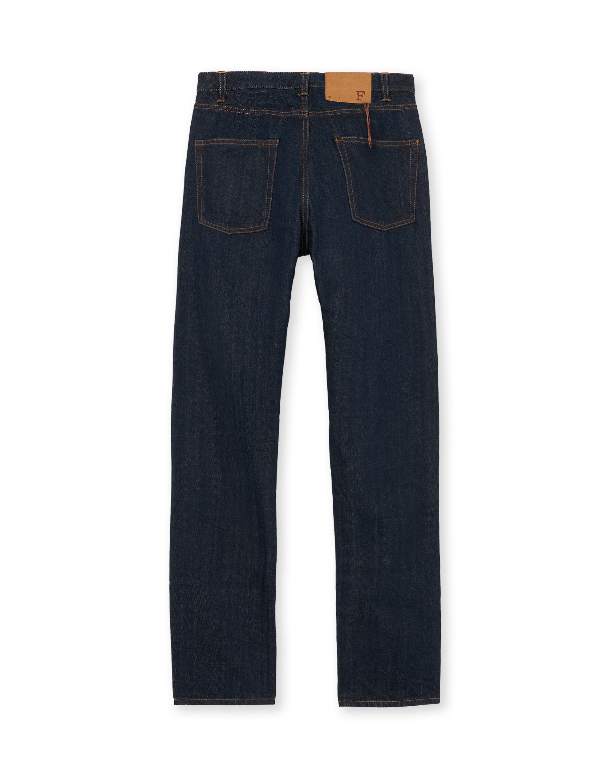 911 Superjohn Japan Denim Selvedge 5-pocket High-waisted Indigo Rinse