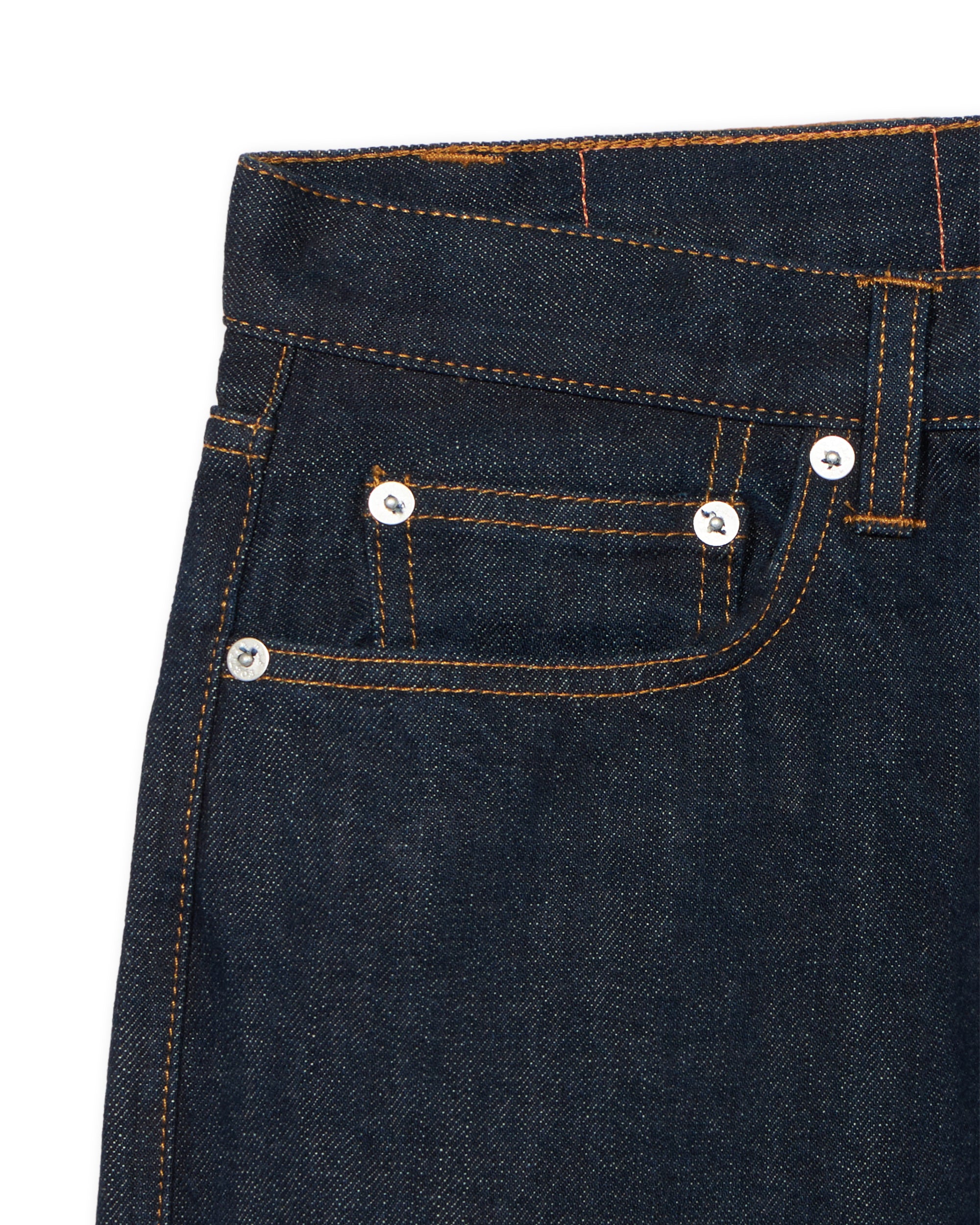 911 Superjohn Japan Denim Selvedge 5-pocket High-waisted Indigo Rinse
