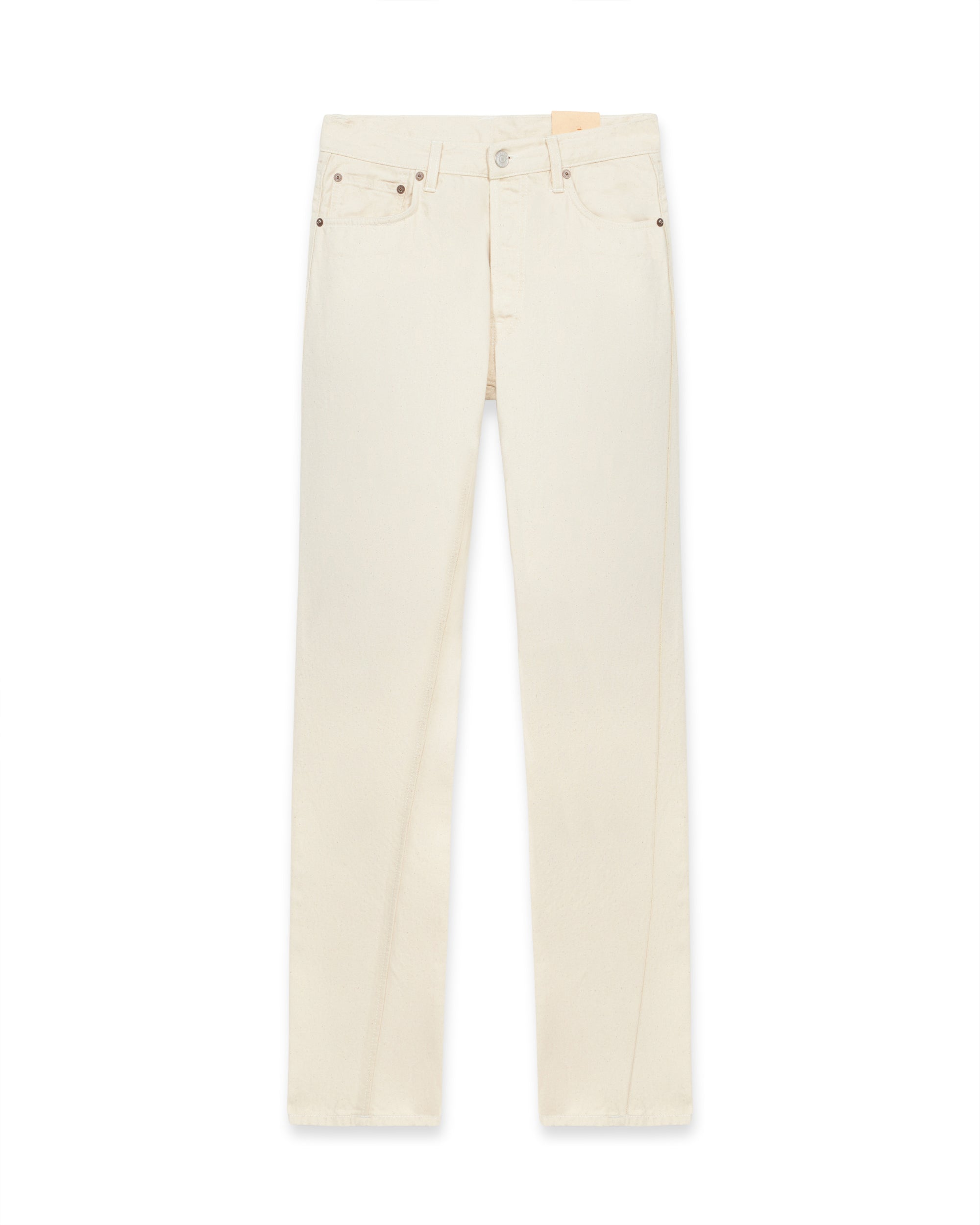 911 Superjohn Japan Denim Selvedge 5-pocket High-waisted Ecru'