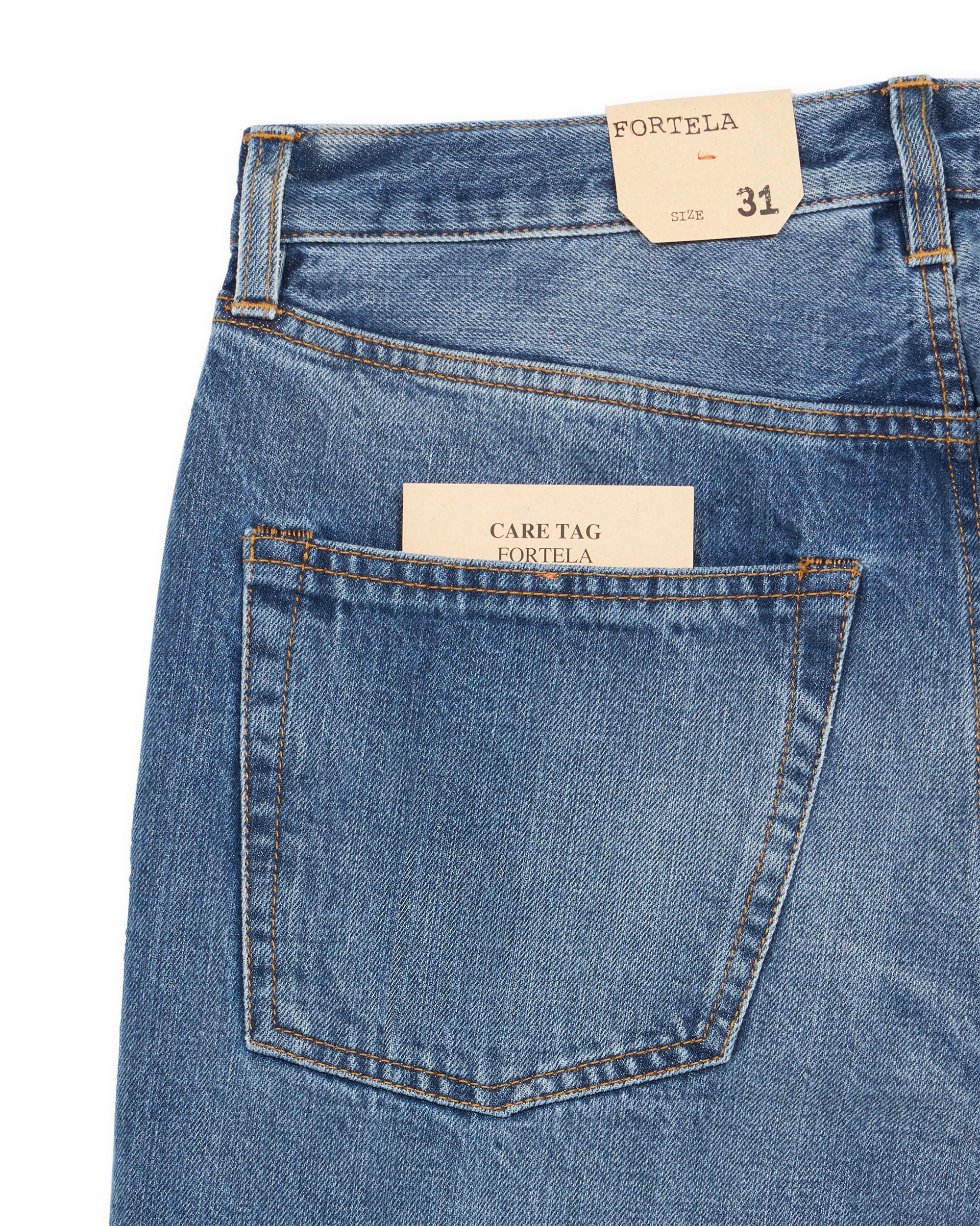 912 Johnd Japan Denim Selvedge 5-pocket Regular Fit Stone Wash
