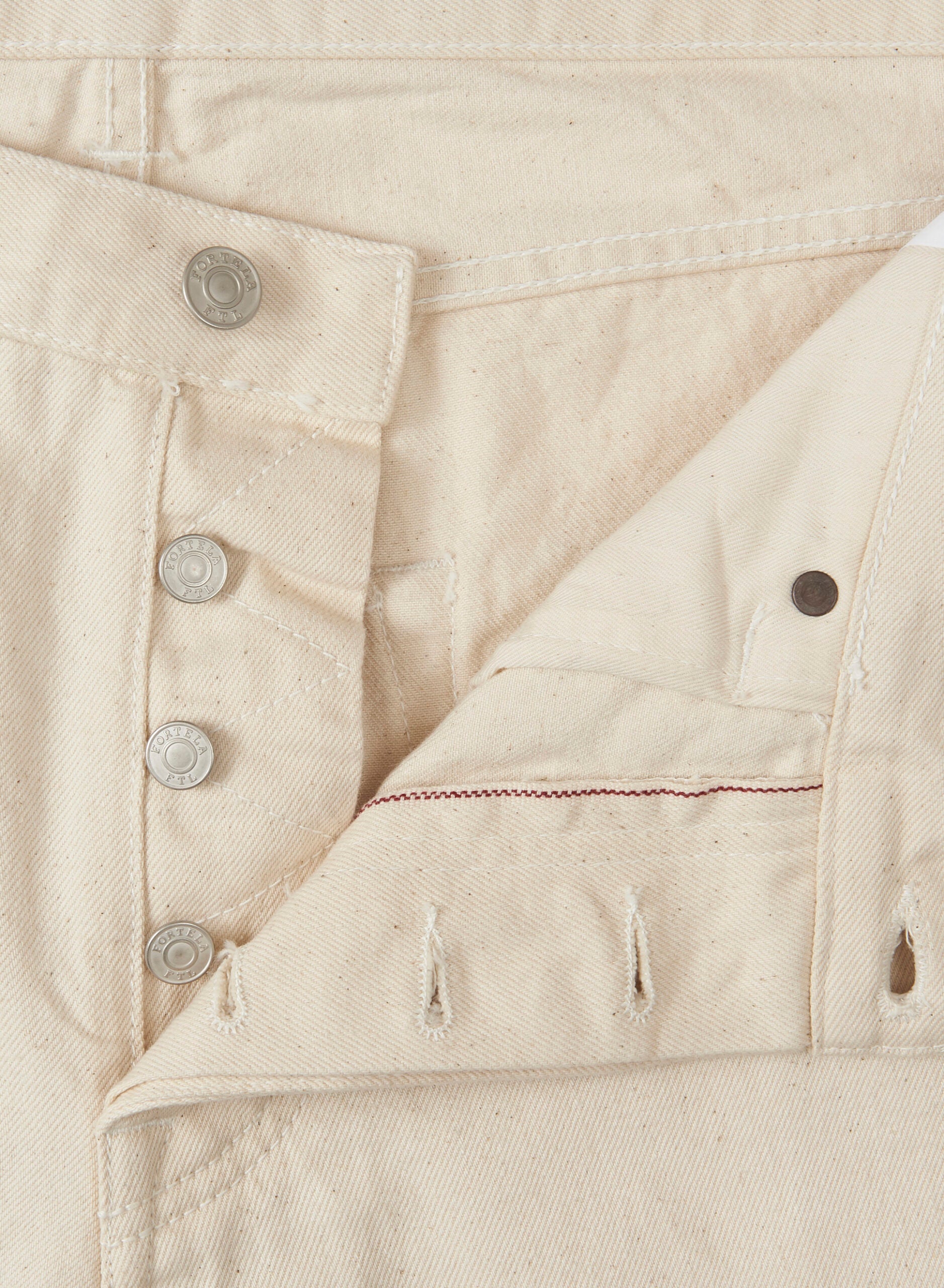 933 Barney Japan Denim Selvedge 5-pocket Loose Fit Ecrù