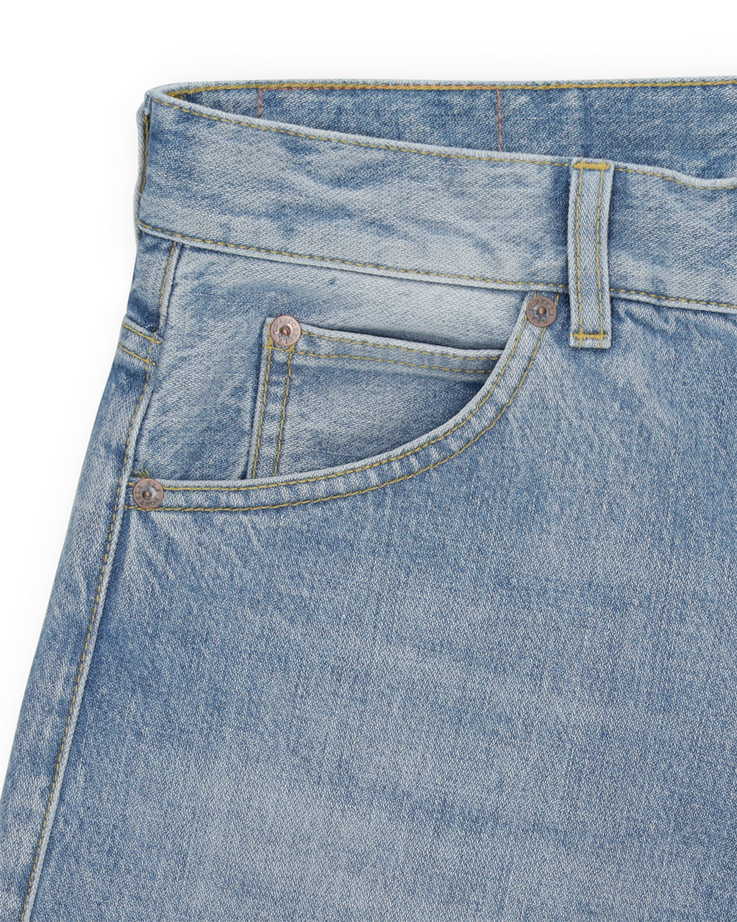 944 Jason Denim 5-pocket High-waisted Bleach Wash