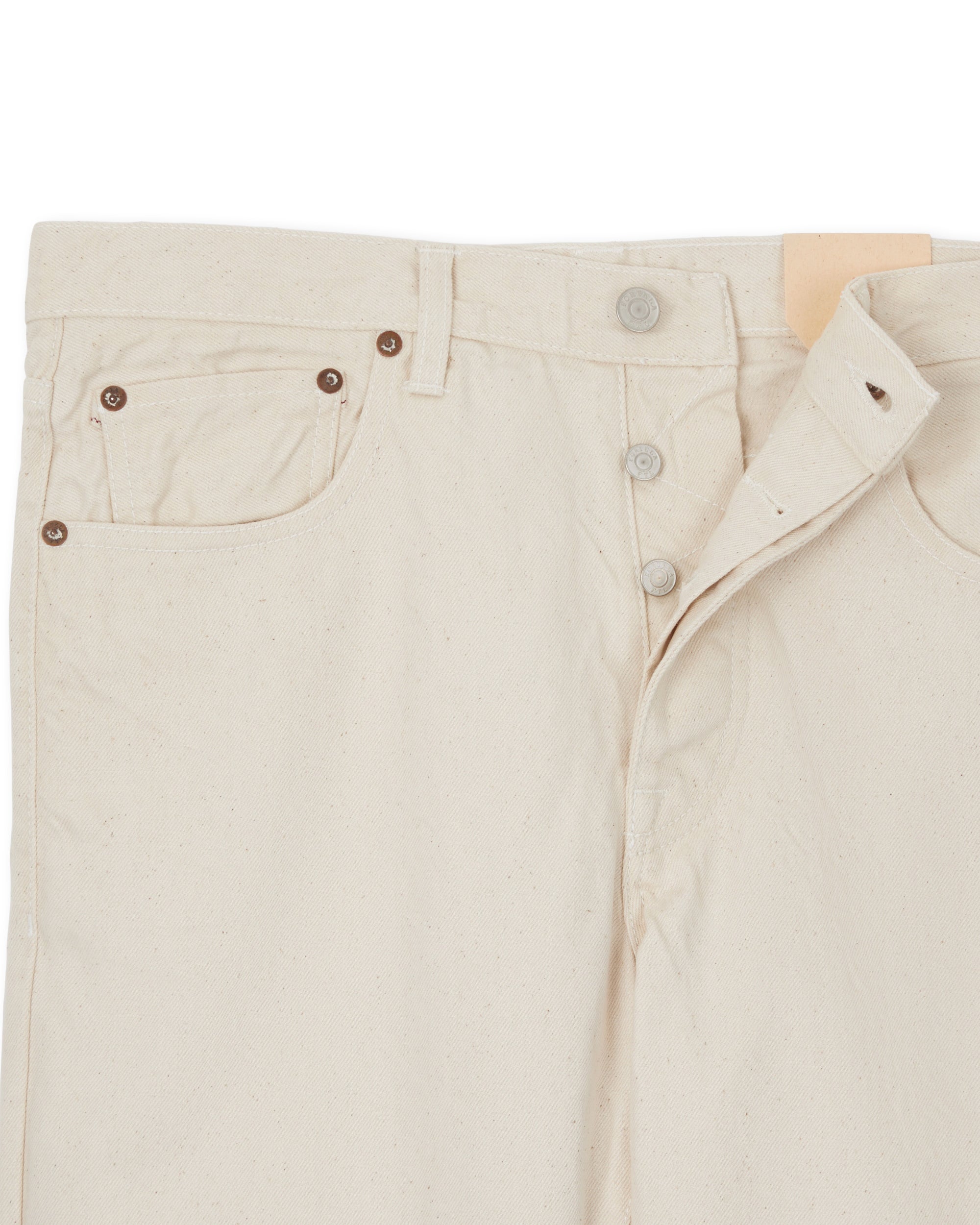 965 John Japan Denim Selvedge 5-pocket Regular Fit Ecru'