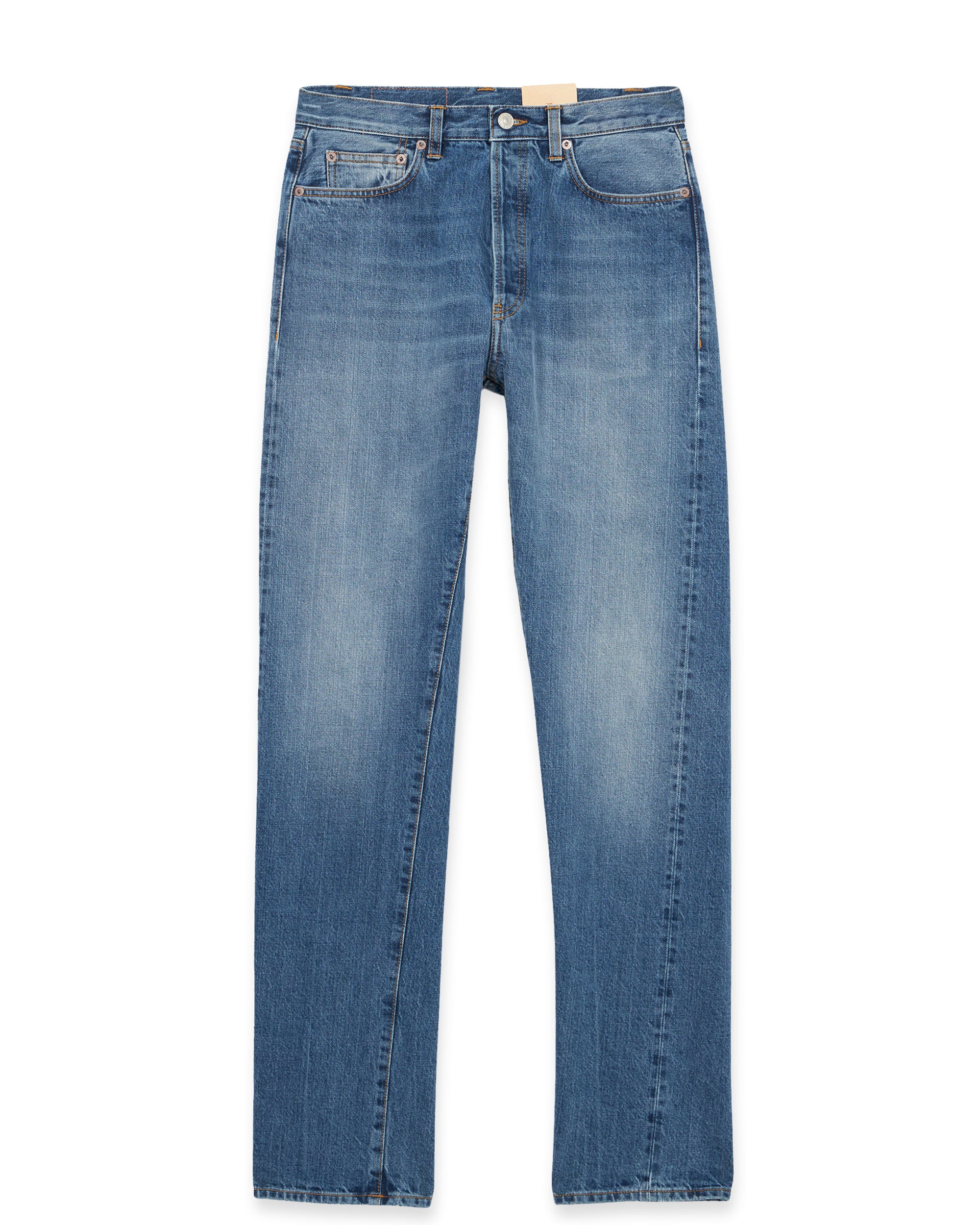 911 Superjohn Japan Denim Selvedge 5-pocket High-waisted Stone Wash