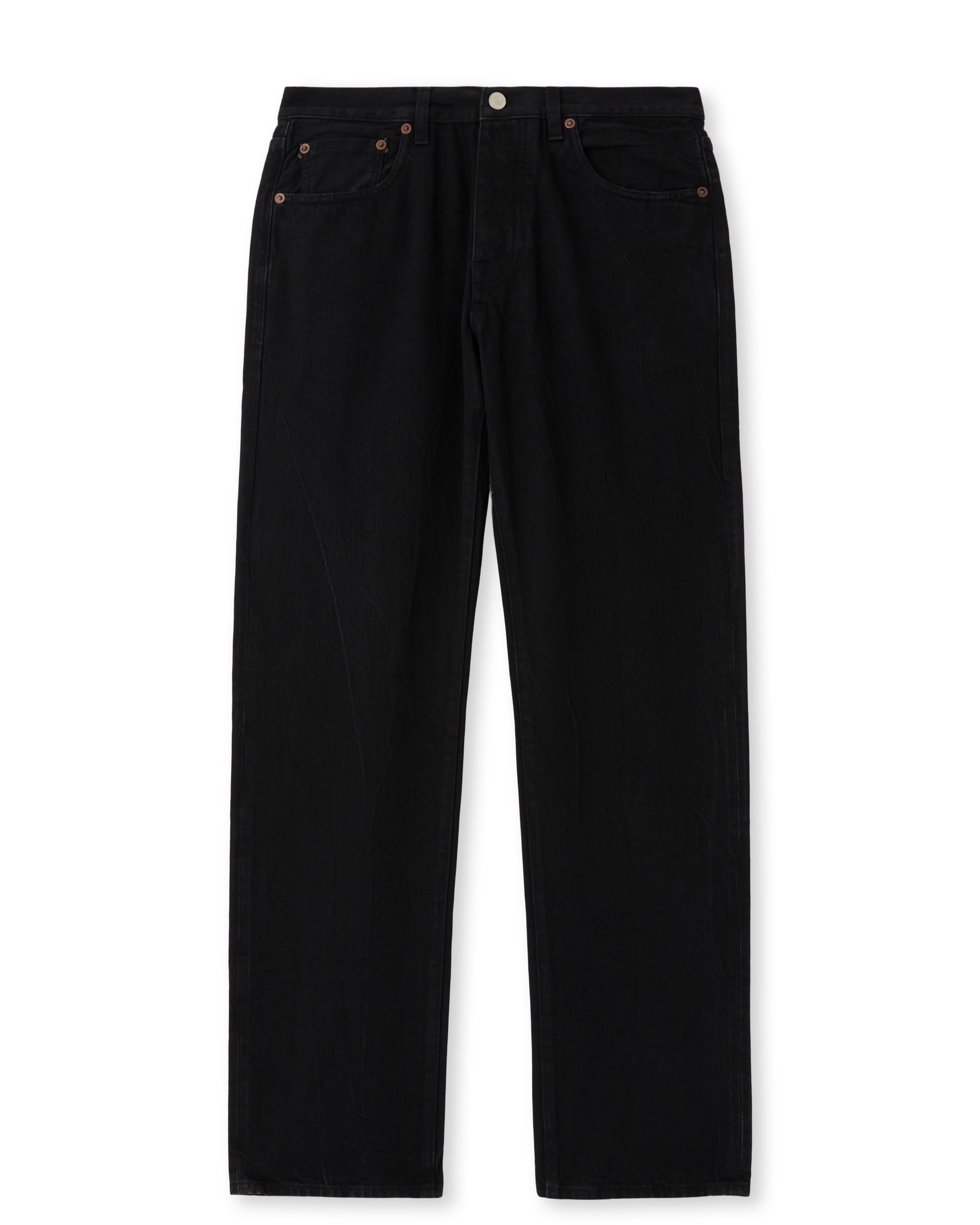 965 John Japan Denim Selvedge 5-pocket Regular Fit Black