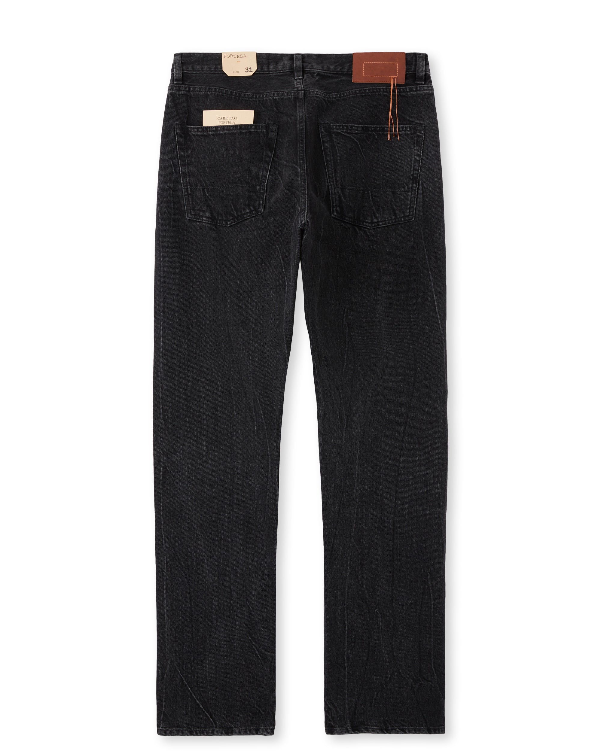 965 John Japan Denim Selvedge 5-pocket Regular Fit Grey