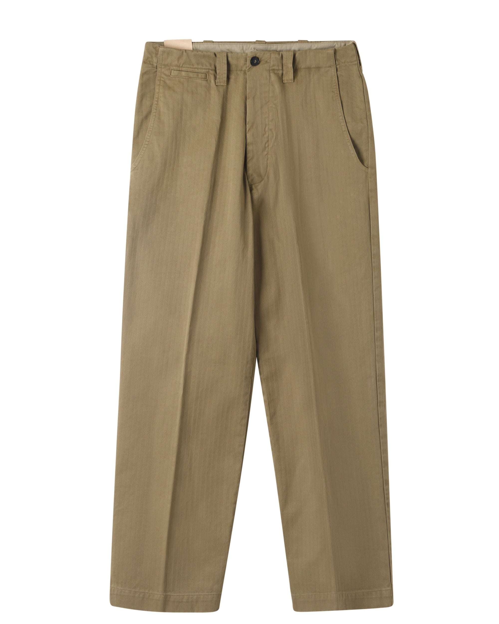 Thomas Herringbone Cotton Trousers