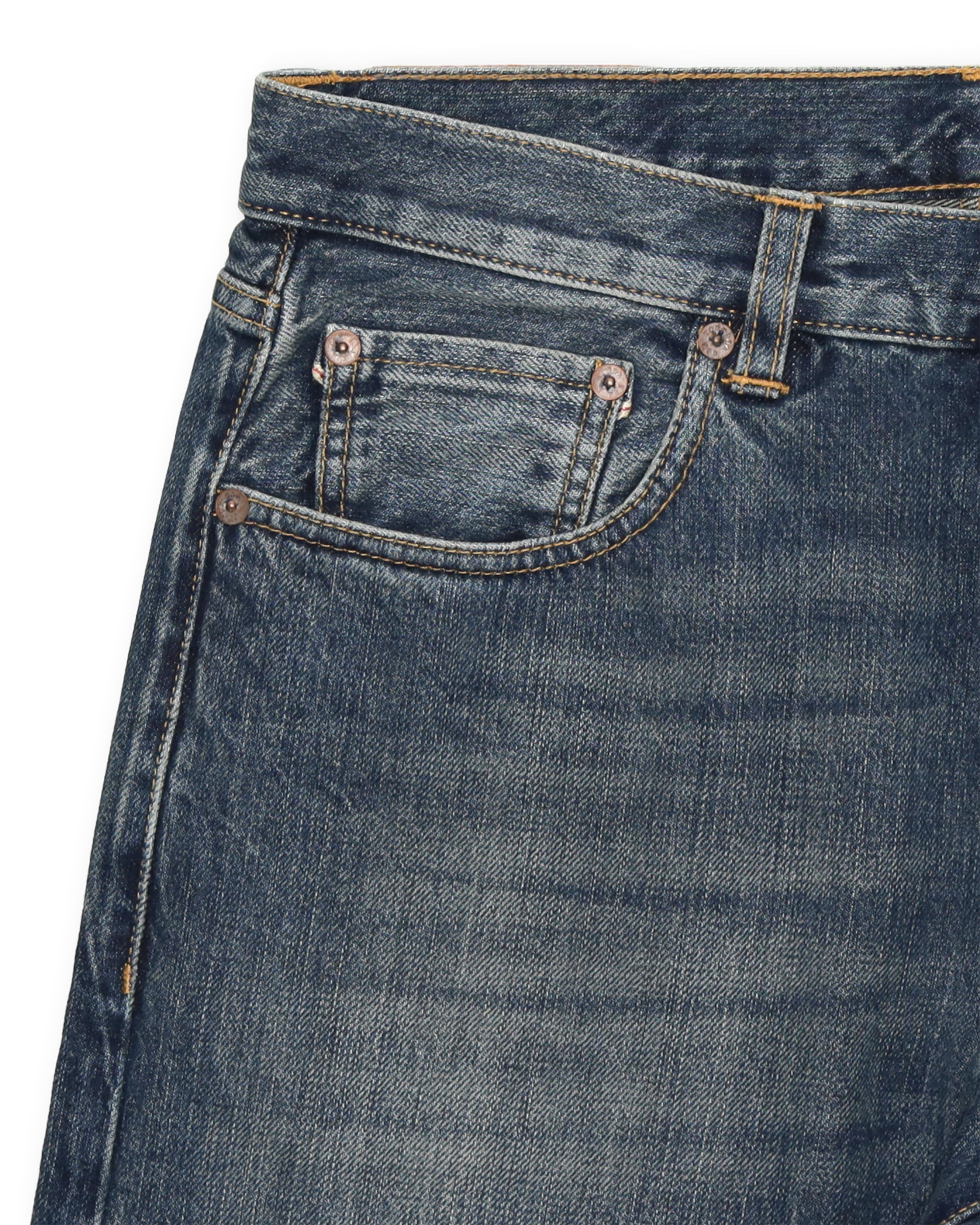 965 John Japan Denim Selvedge 5-pocket Regular Fit Stone Wash