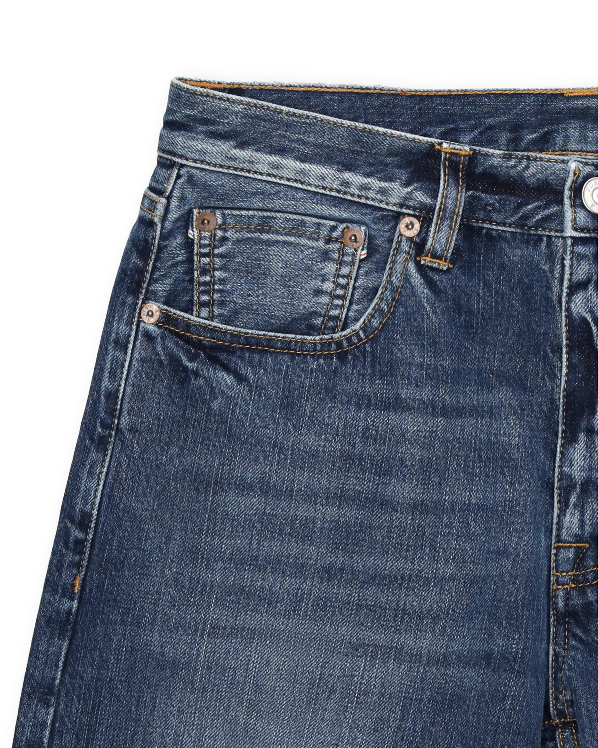 965 John Japan Denim Selvedge 5-pocket Regular Fit Stone Wash