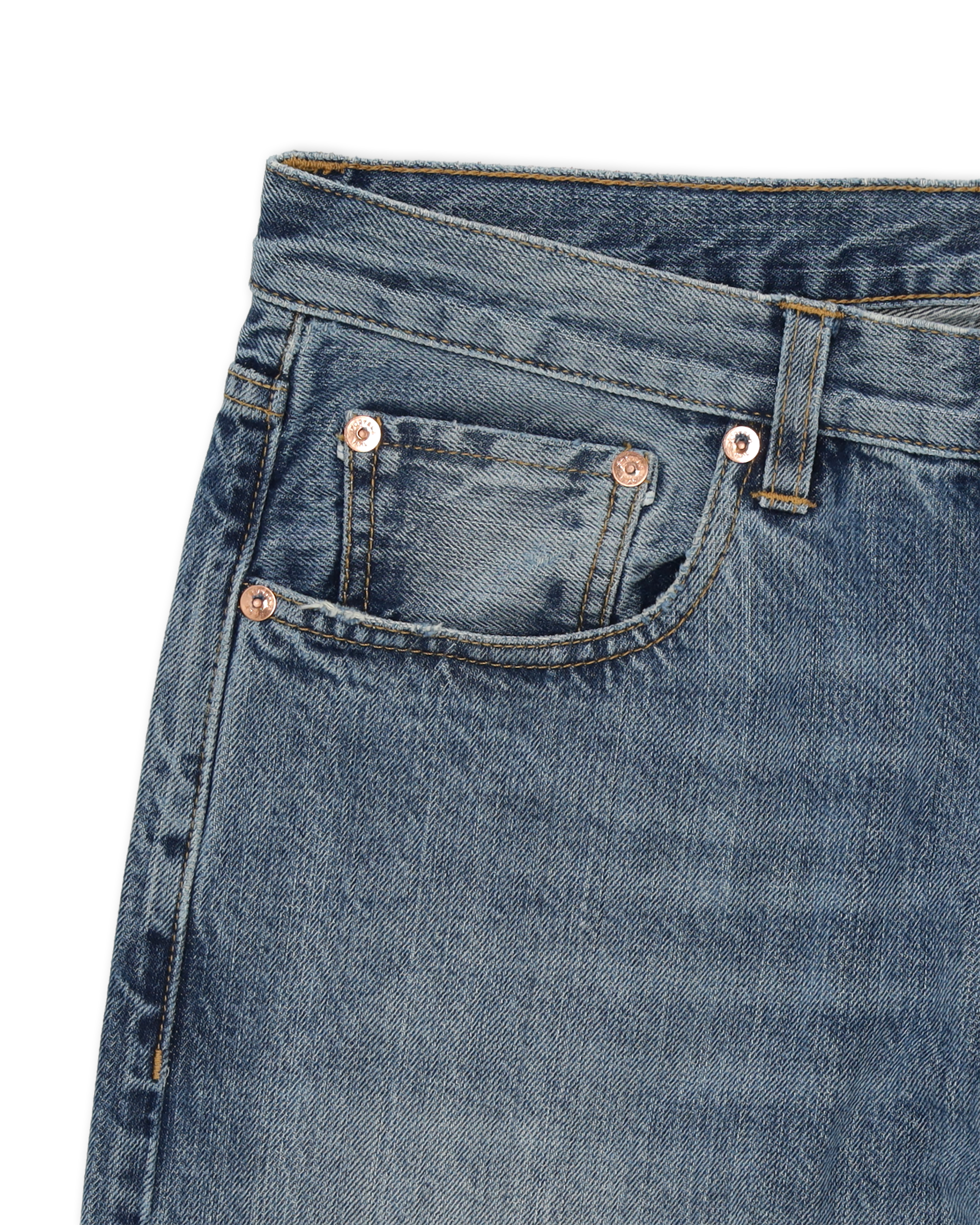 965 John Japan Denim Selvedge 5-pocket Regular Fit Stone Wash