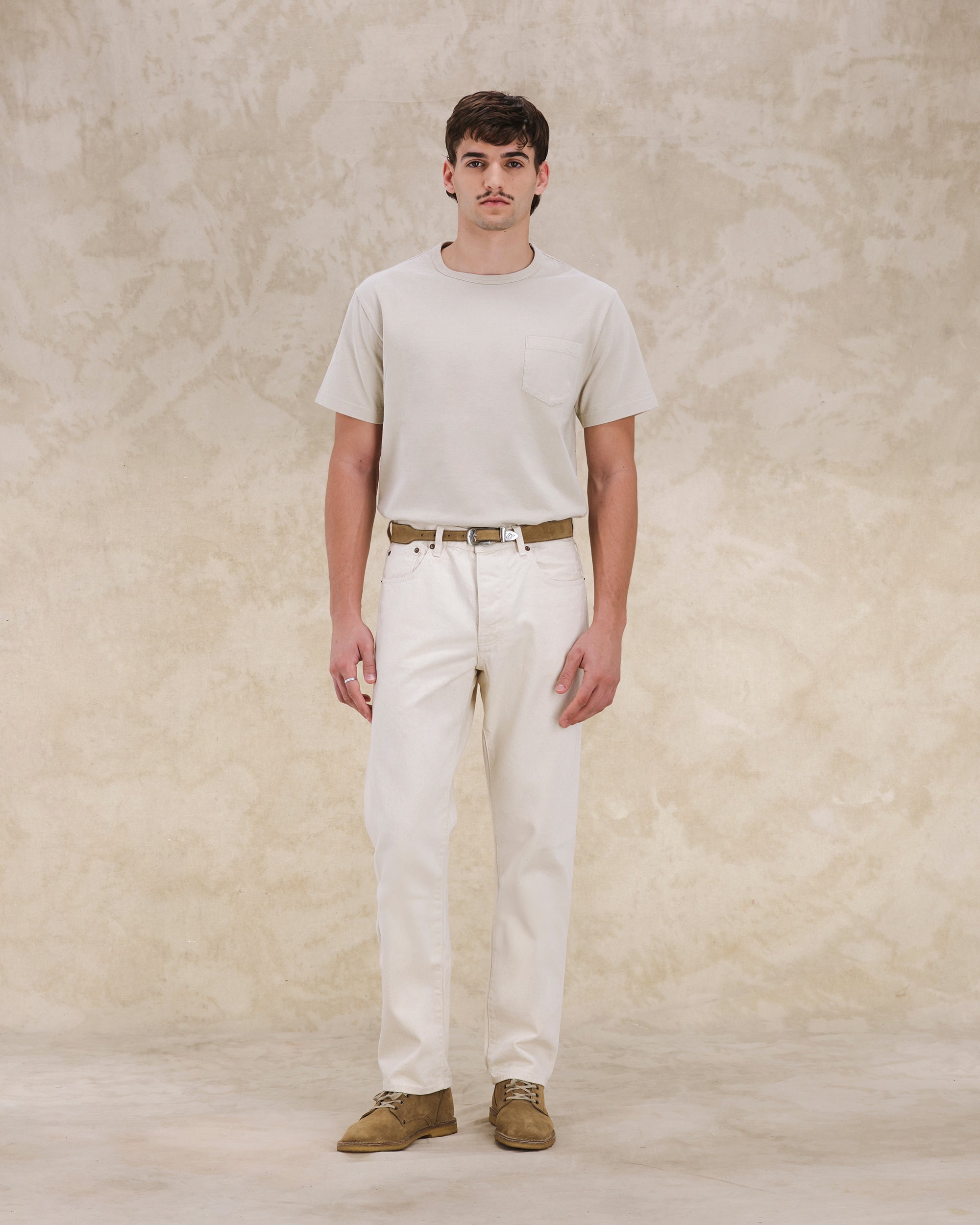 965 John Japan Denim Selvedge 5-pocket Regular Fit Ecru'