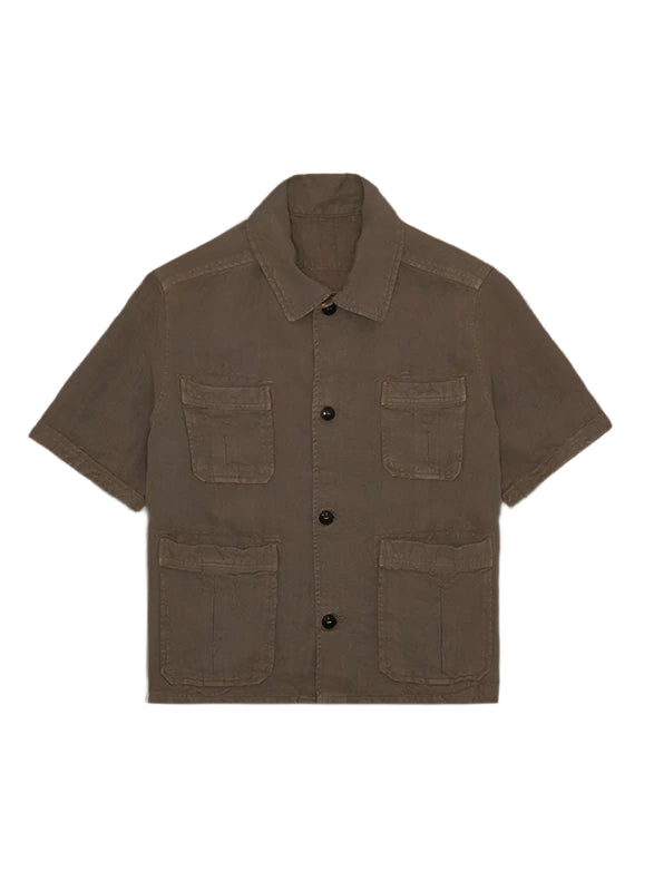 Bohem Shirt Safari Short Sleeves Linen