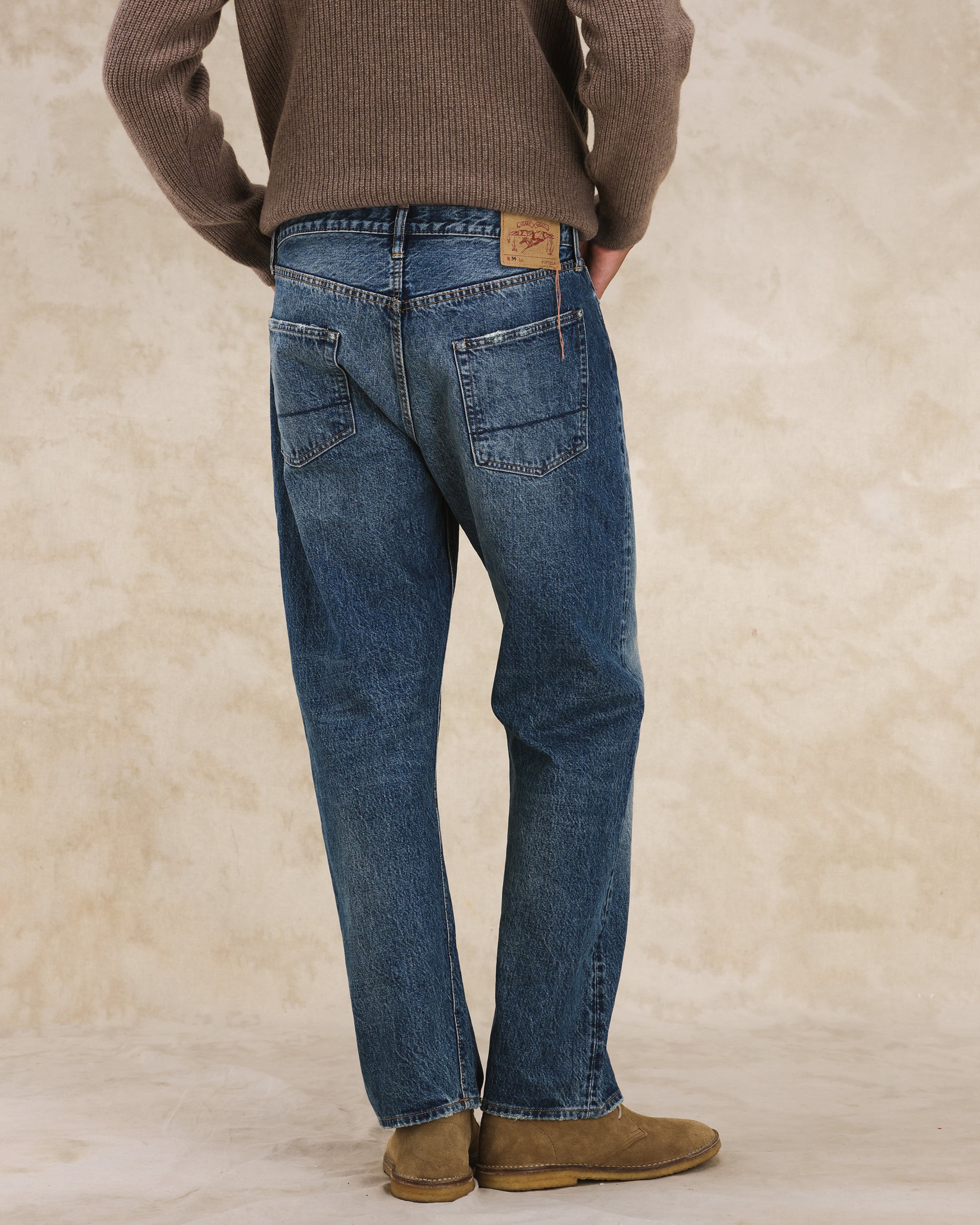 992 Johnny Denim Selvedge 5-pocket High-waisted Custom Wash