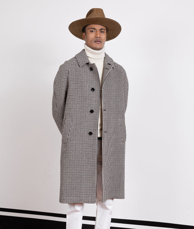 Alessandro Coat Double-breasted Misto Wool