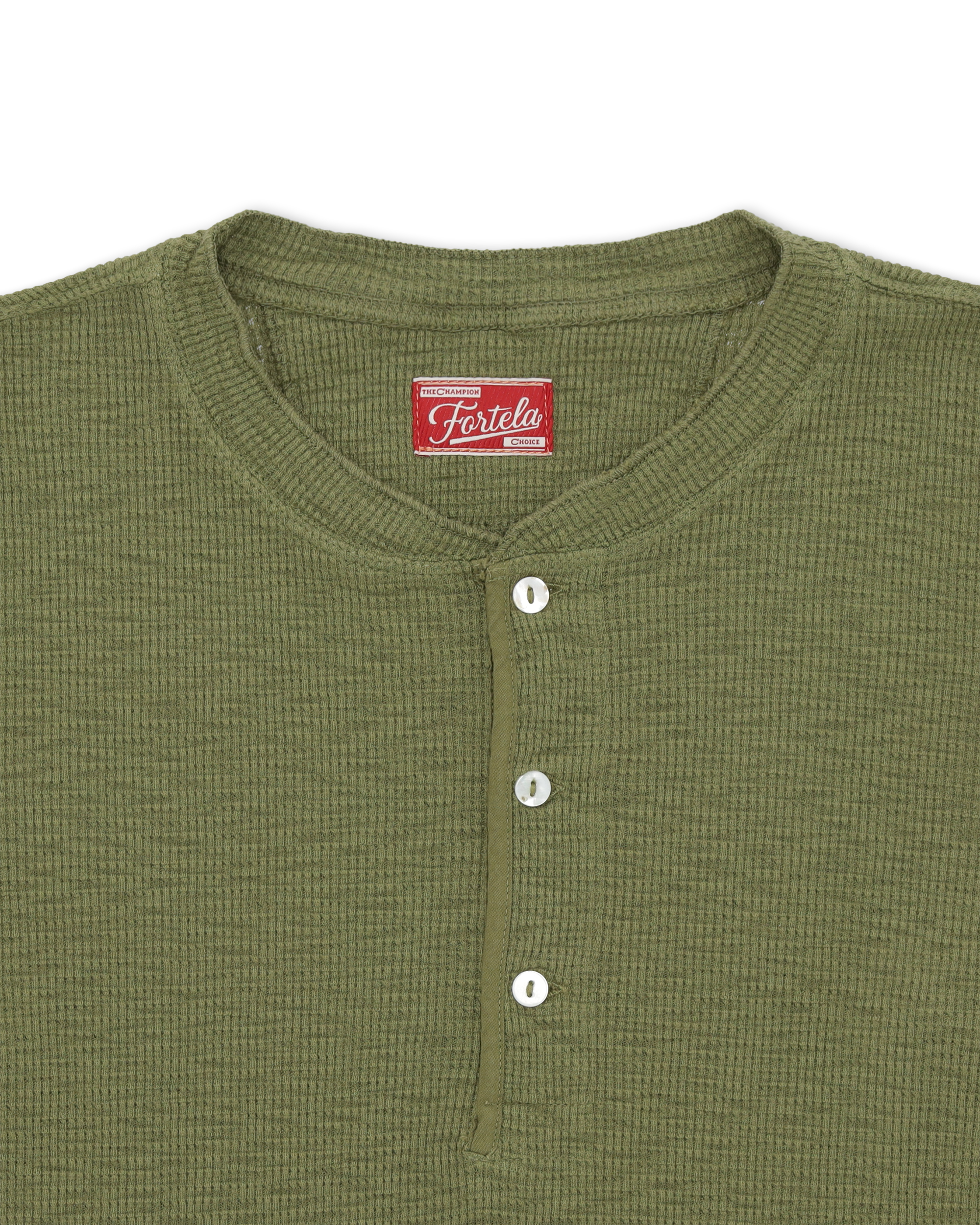 Amish Knit Henley Waffle