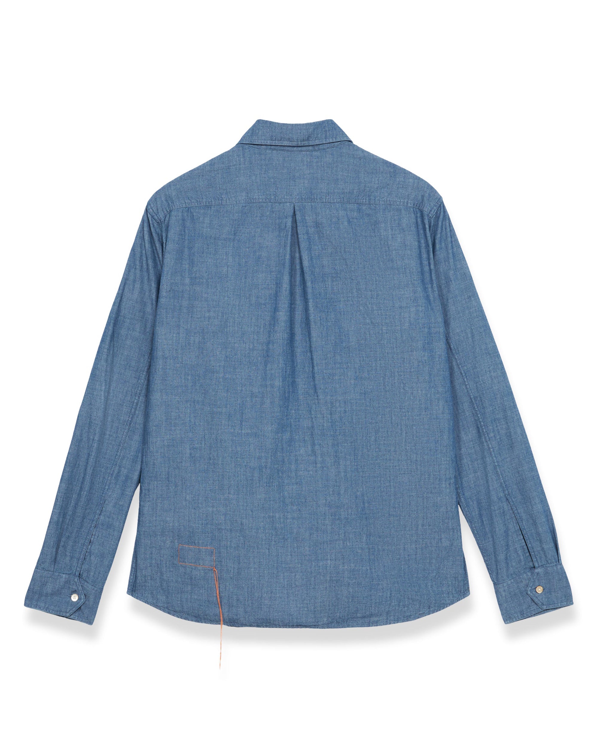 Amleto Shirt Denim With Patch Pockets
