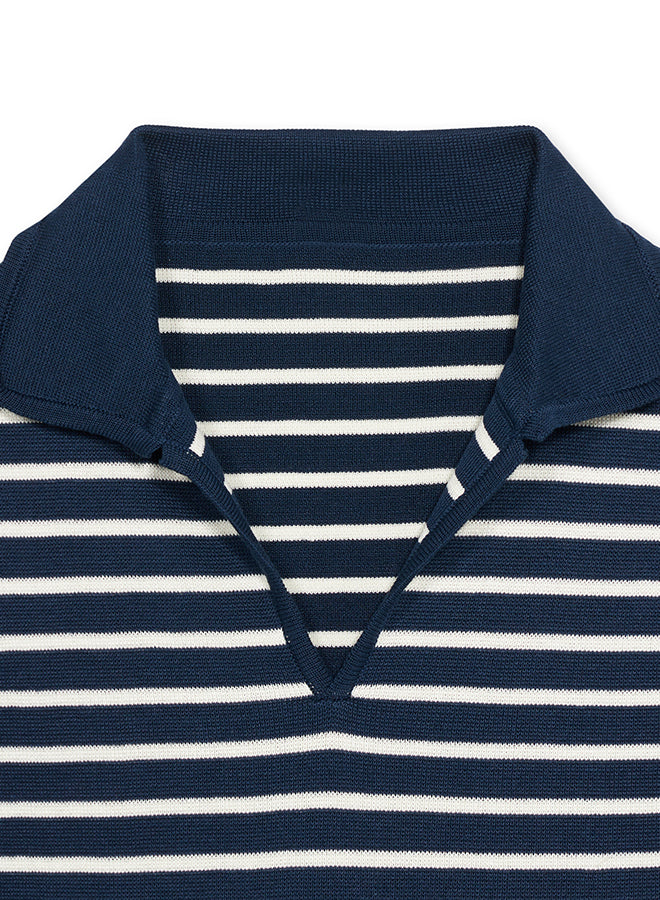 Andyb Polo Sleeves Short Ribbed