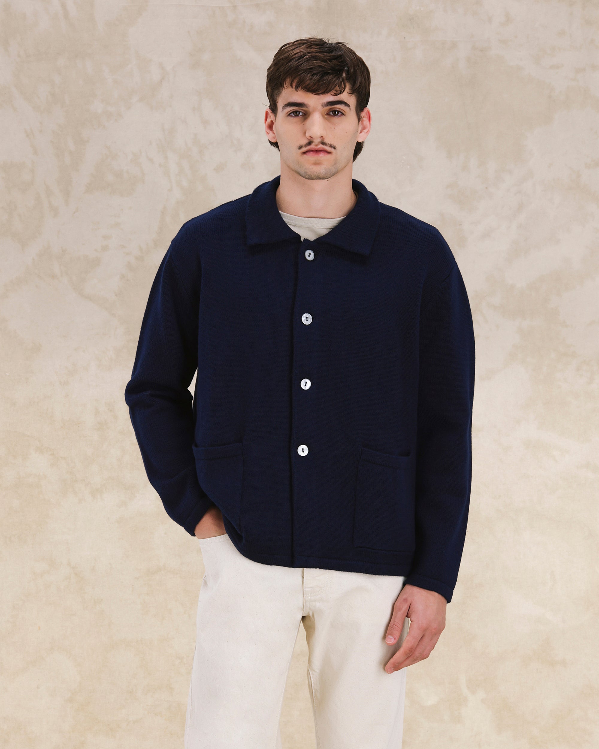 Beta Merino Wool Cardigan