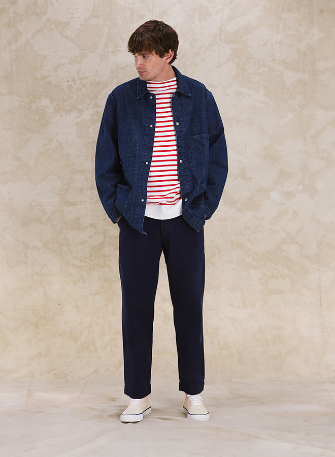 Blake Giacca In Denim Indigo Rinse