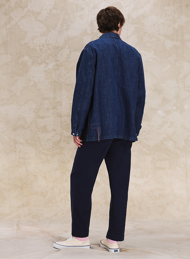 Blake Giacca In Denim Indigo Rinse