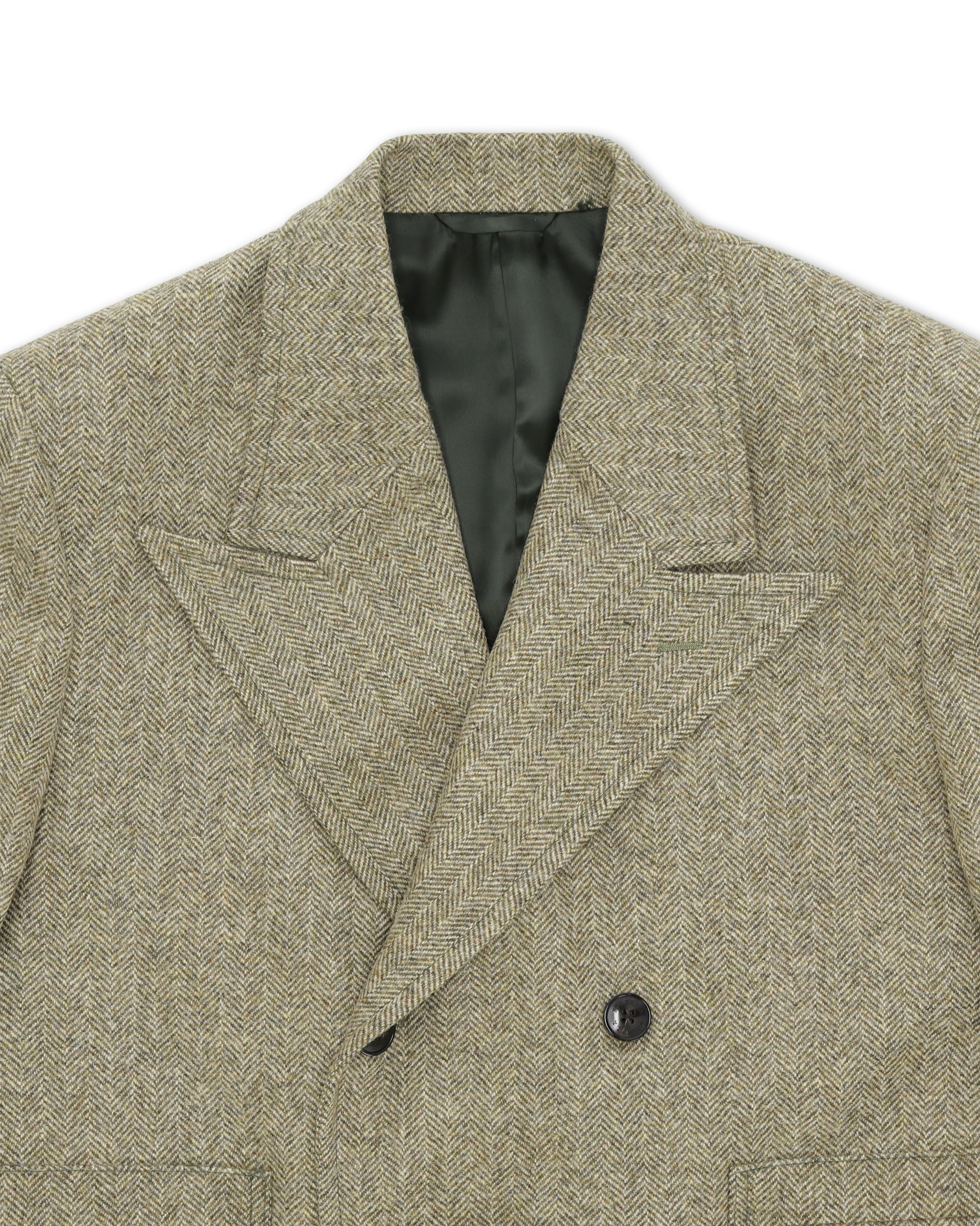 Bogart Cappotto Doppiopetto In Herringbone di Lana