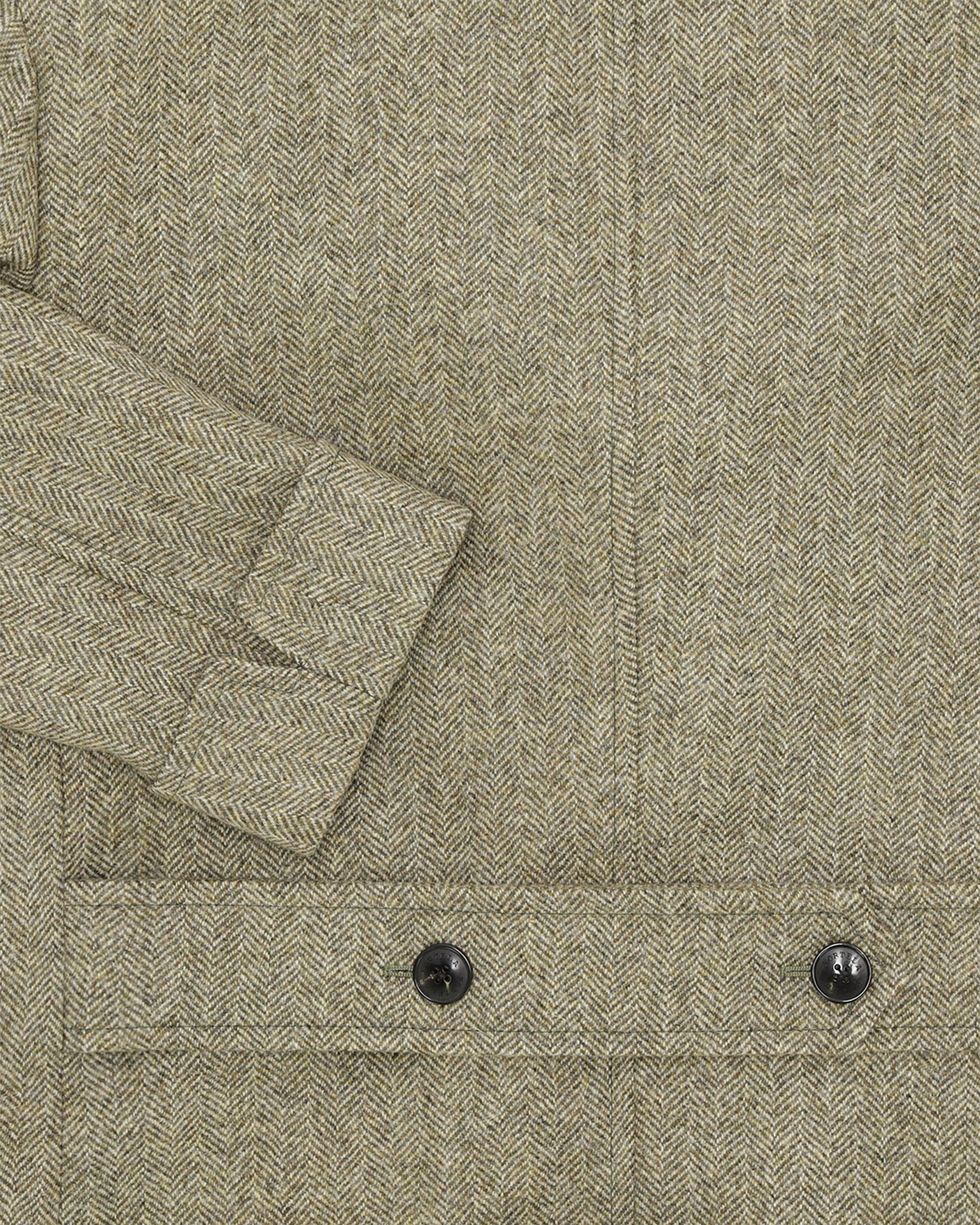 Bogart Cappotto Doppiopetto In Herringbone di Lana
