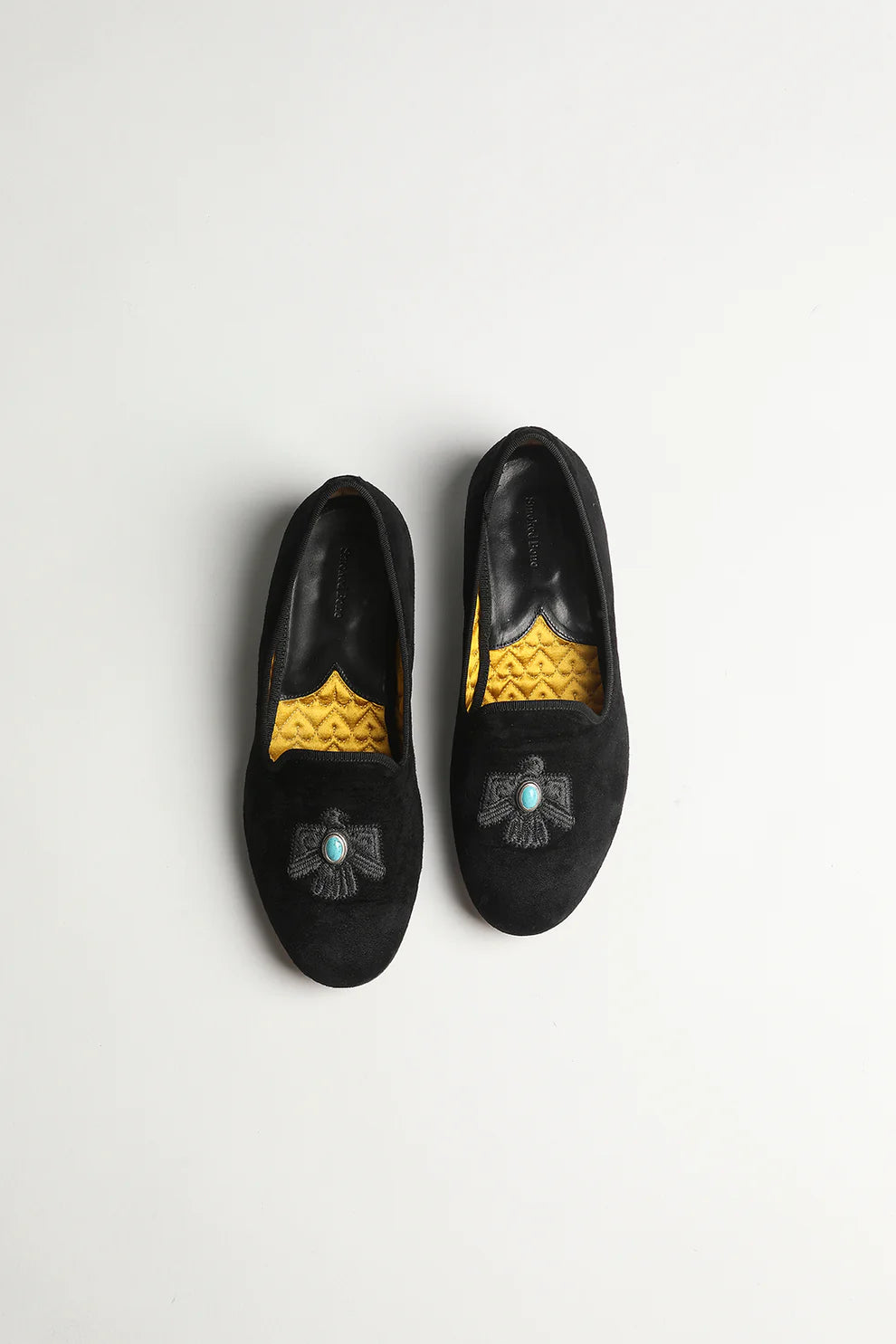 Smokedbone Suede Leather Broadway Thunderbird Slippers