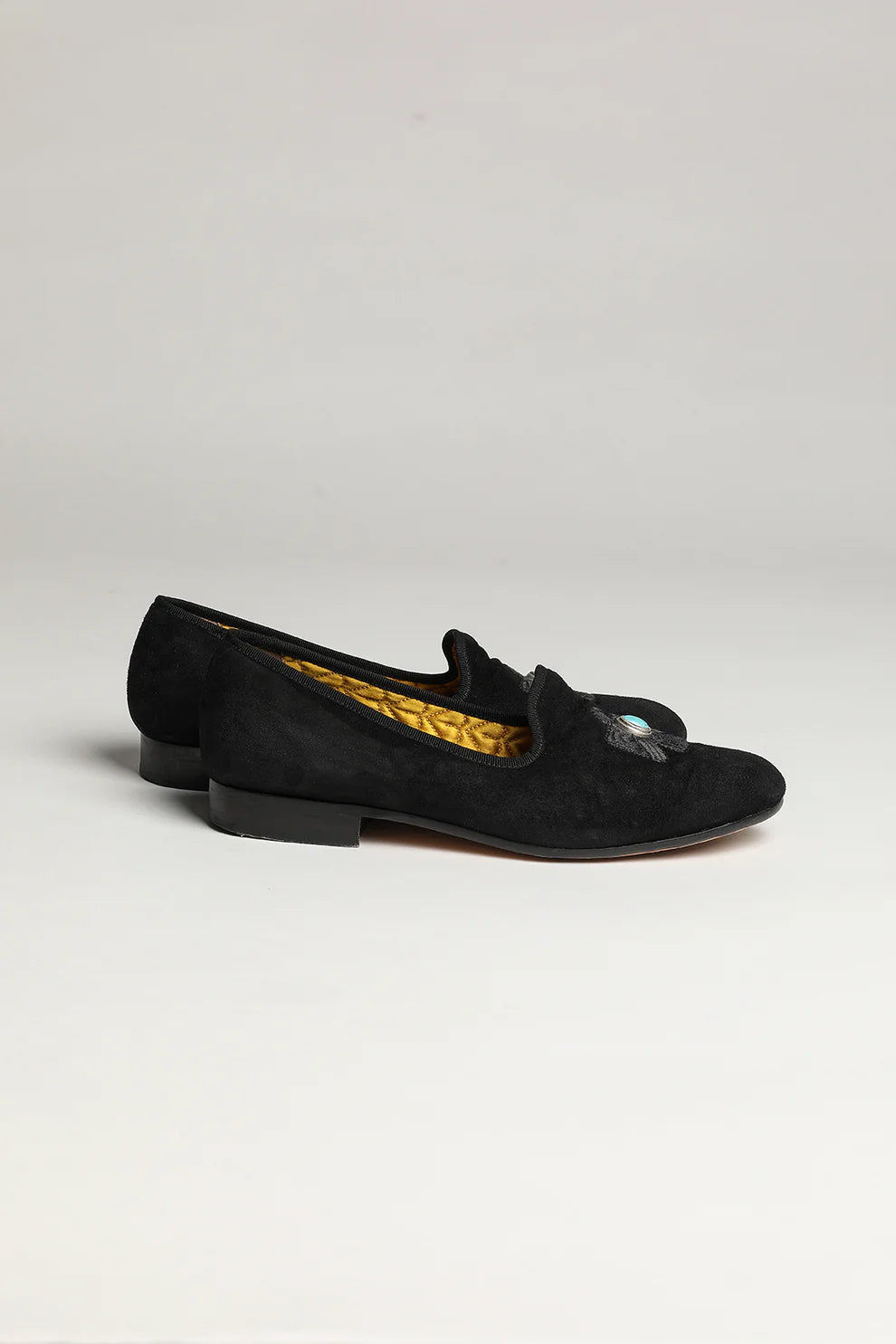 Smokedbone Suede Leather Broadway Thunderbird Slippers