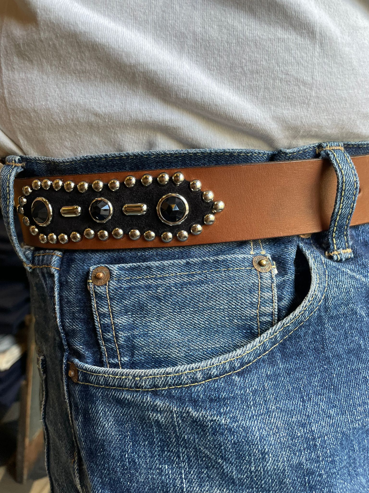 Buffalo Navajo Buckle Belt
