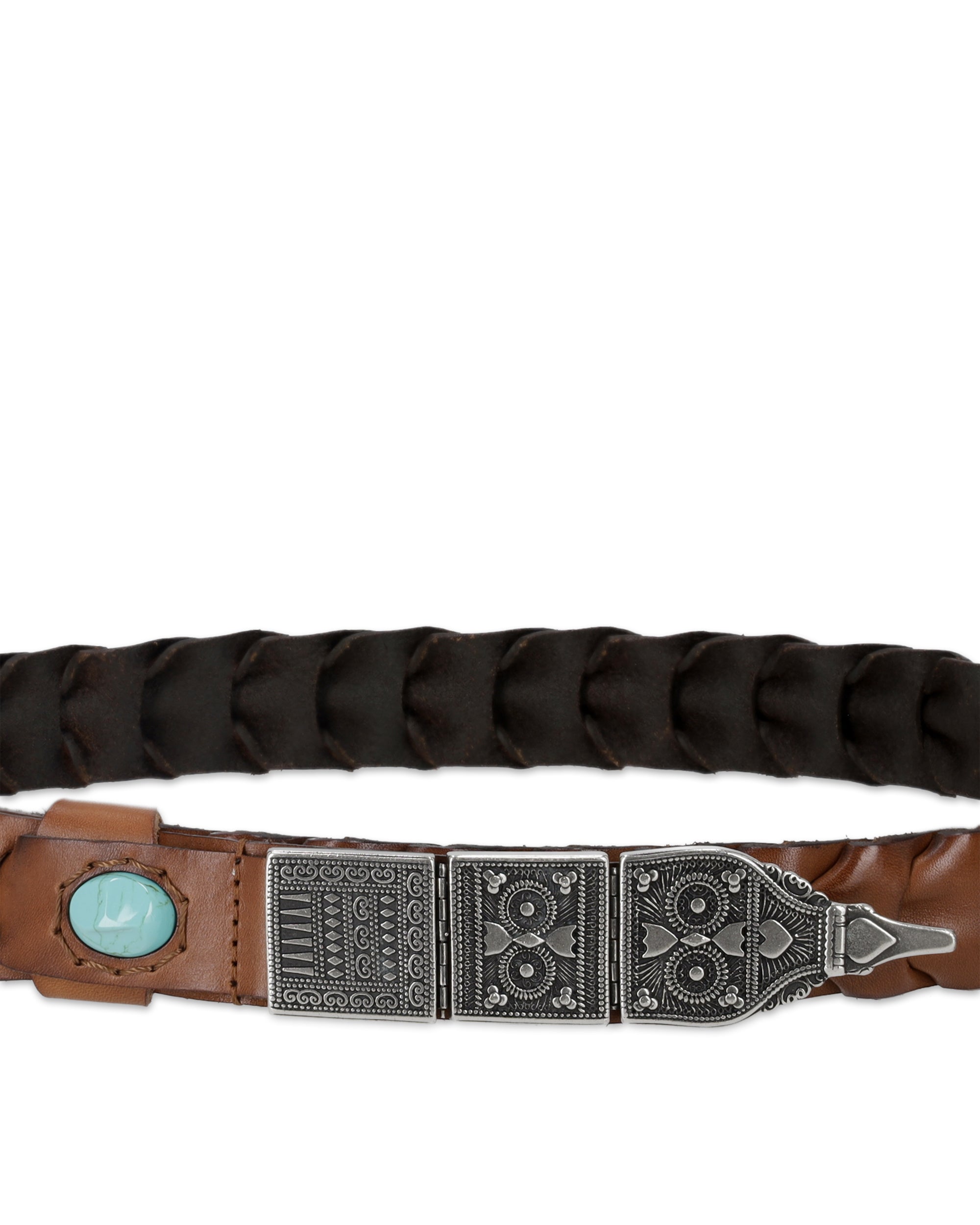 Tess Woven Leather Belt