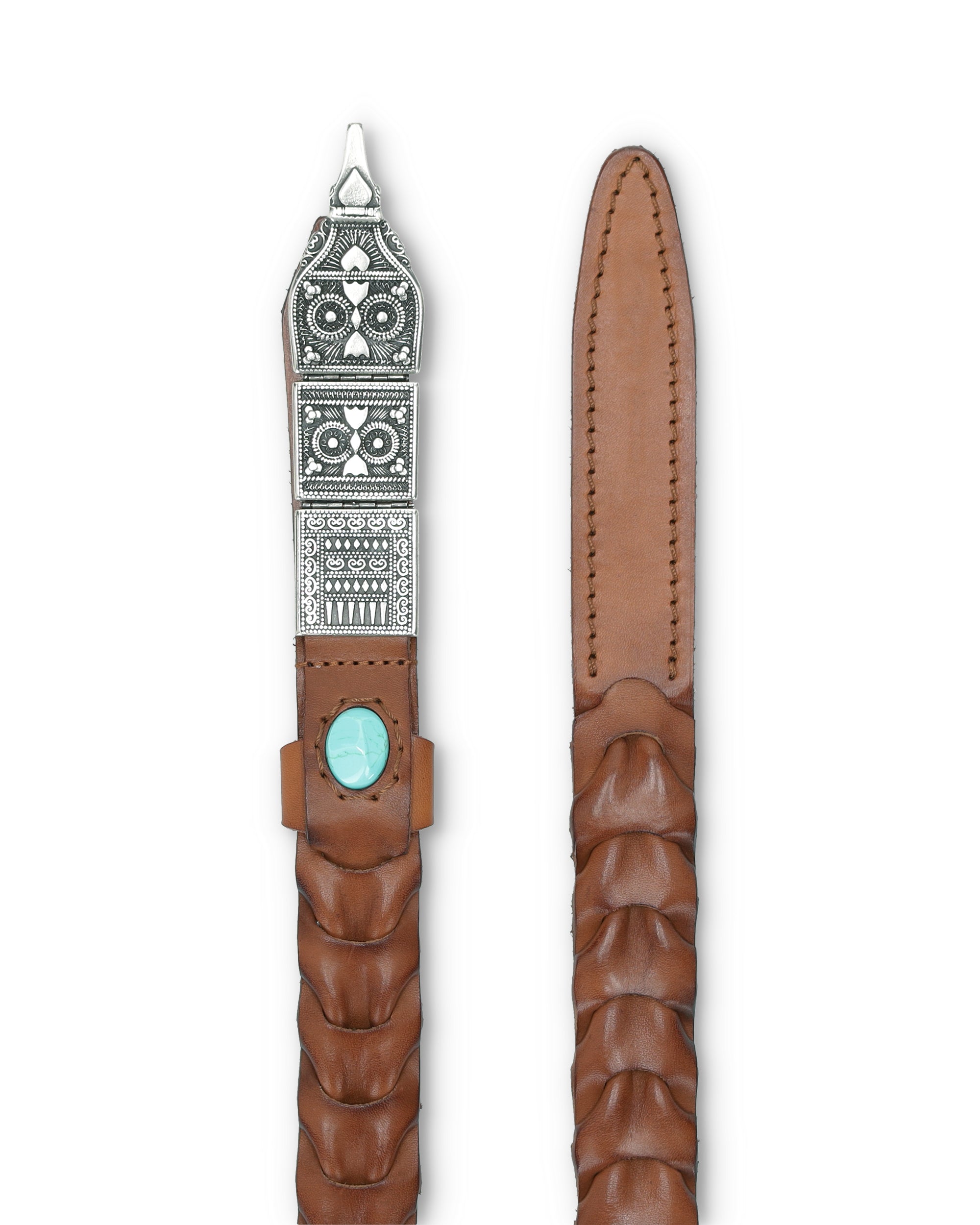 Tess Woven Leather Belt
