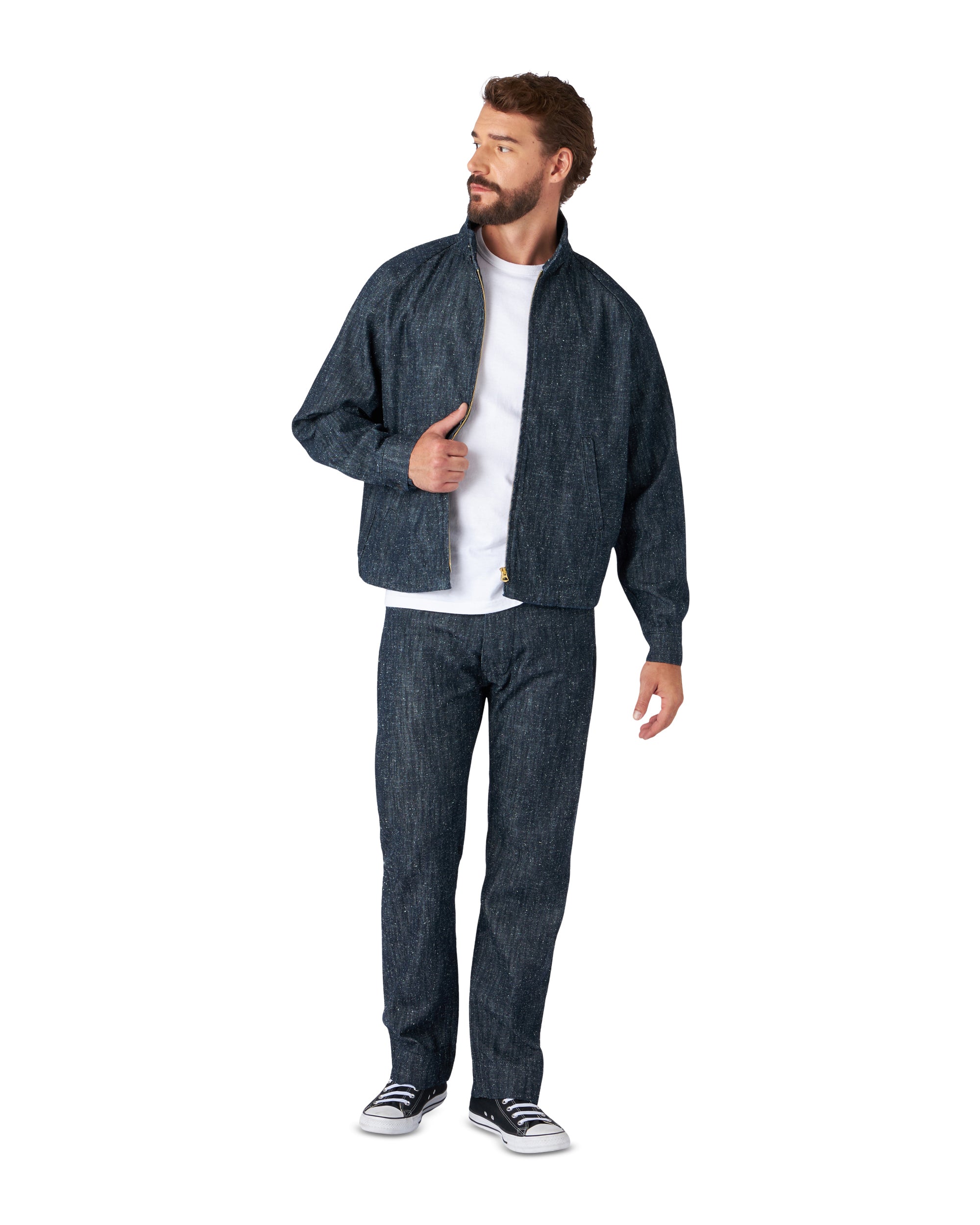 Carol Zip-up Jacket Denim Indigo Rinse