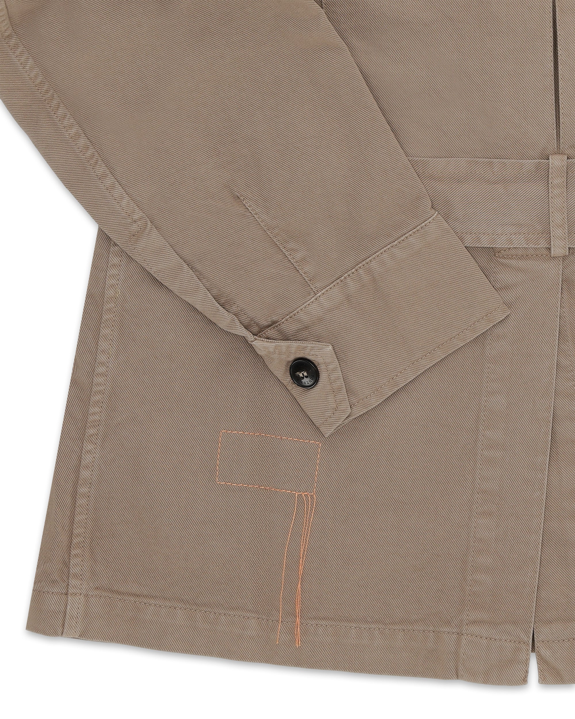 Clint Herringbone Cotton Saharian Jacket