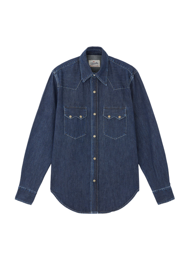 Elpaso Texan Denim Shirt Indigo Rinse