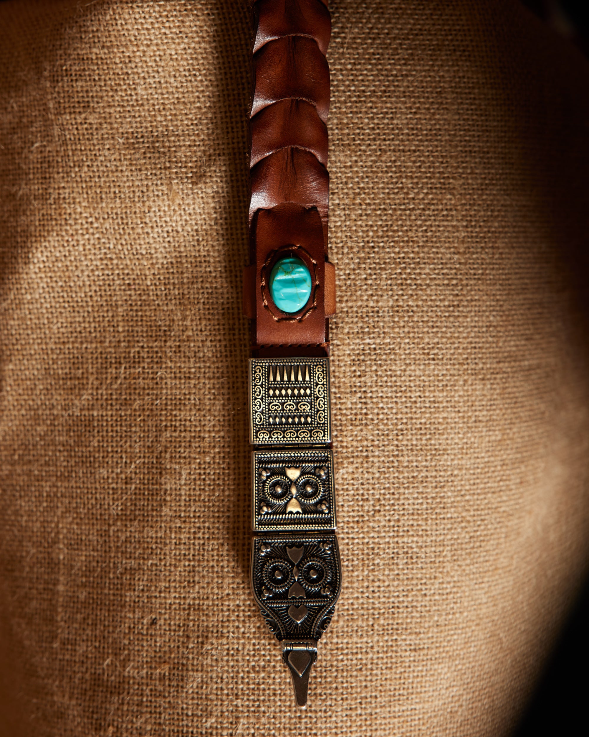 Tess Cintura in Pelle Intrecciata