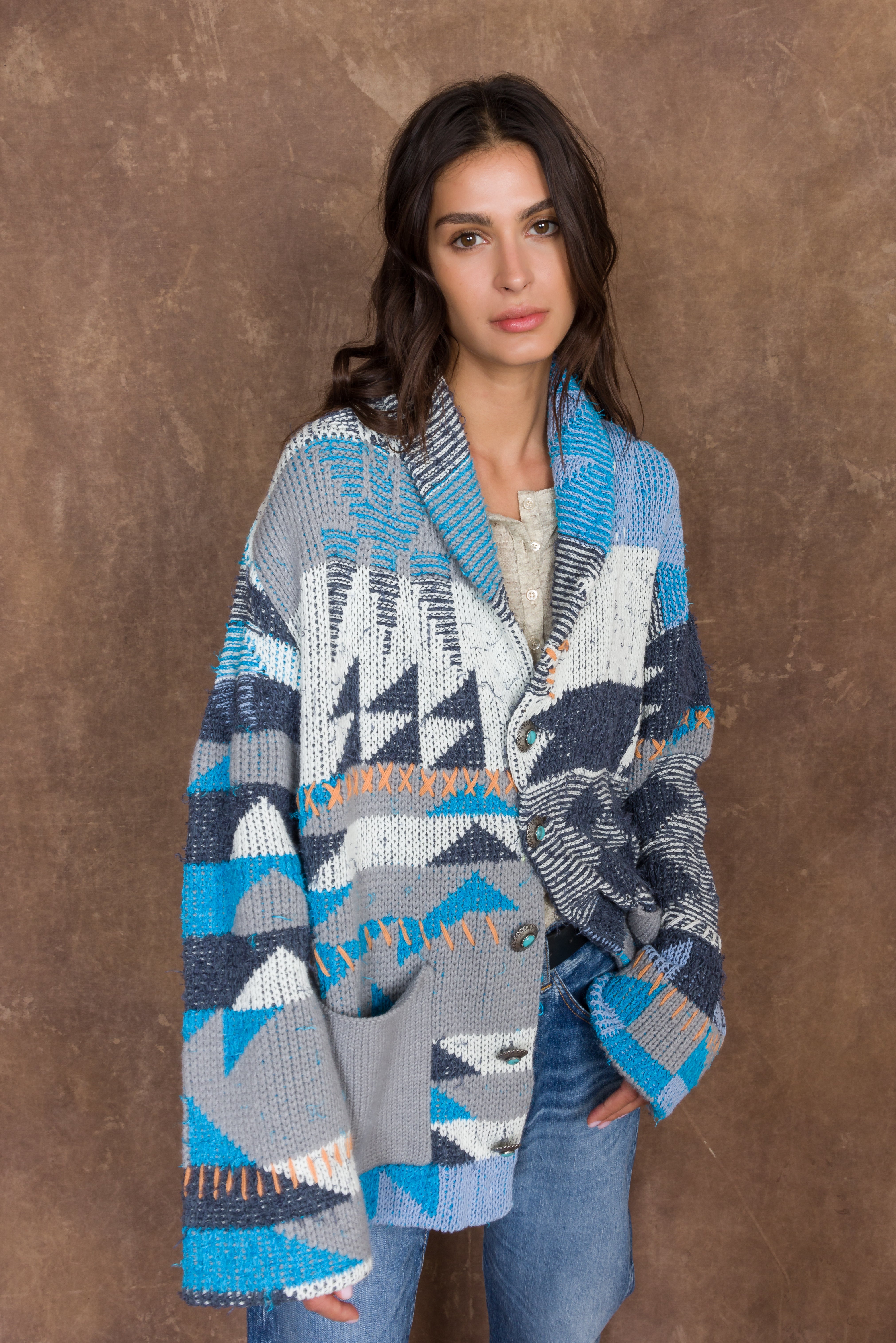 Hoppy Cardigan Navajo Cotton
