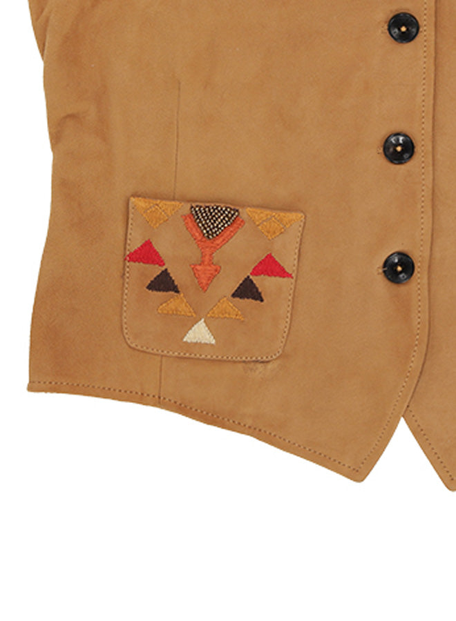 Denise Vest Suede Leather