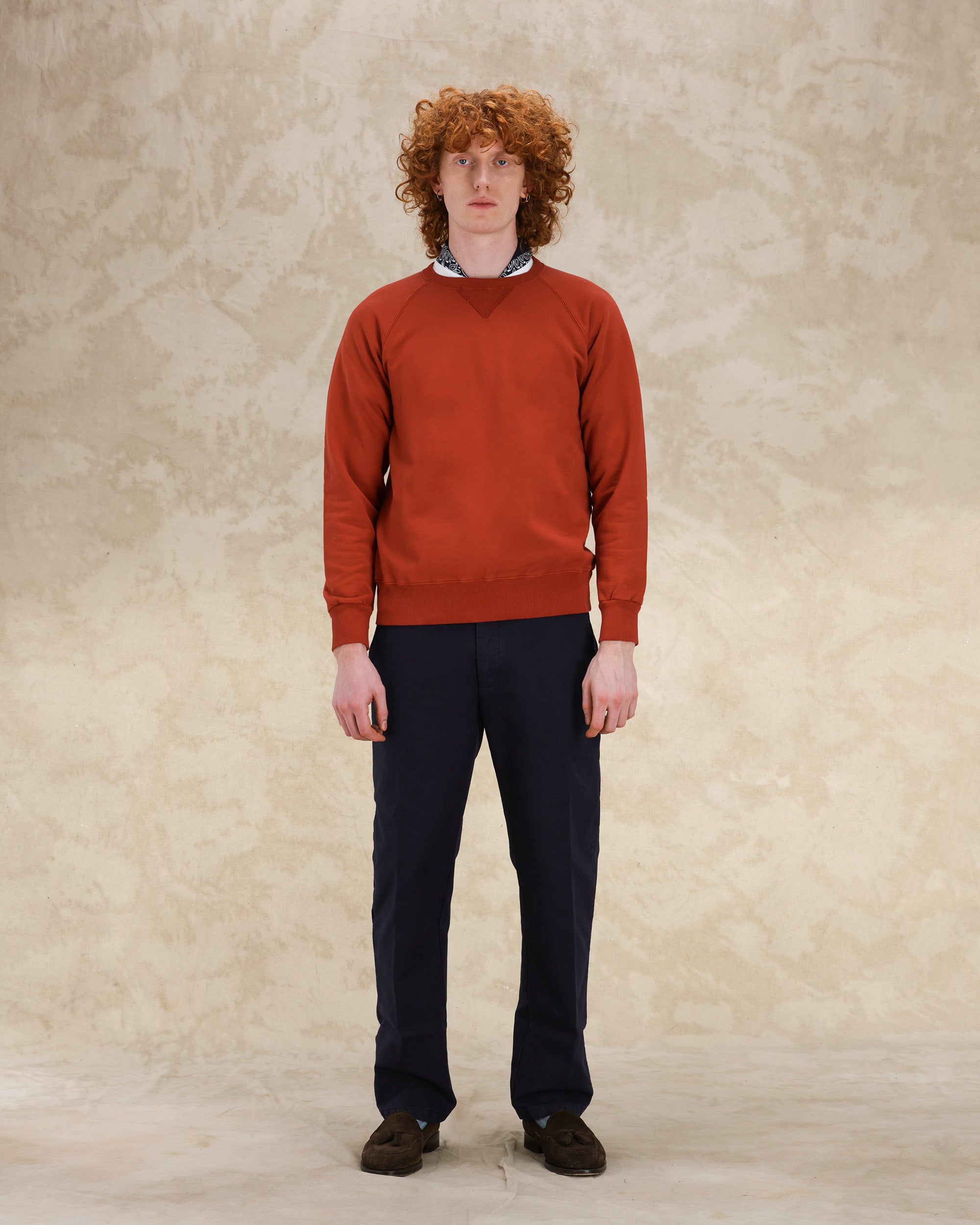 Harvard Brushed Jersey Raglan Sleeves Sweatshirt