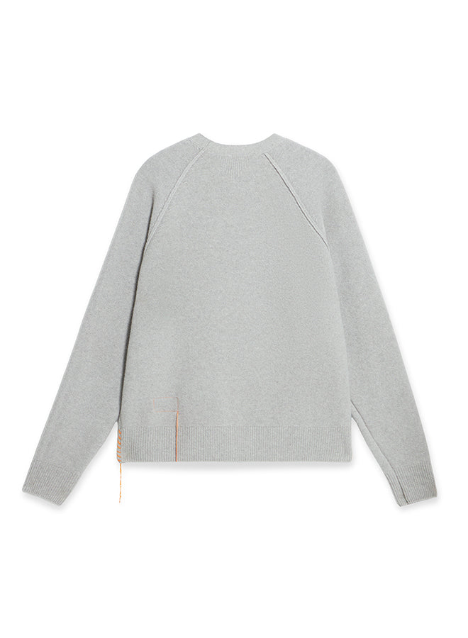 Harvard Sweater Crewneck Wool Raglan Sleeves