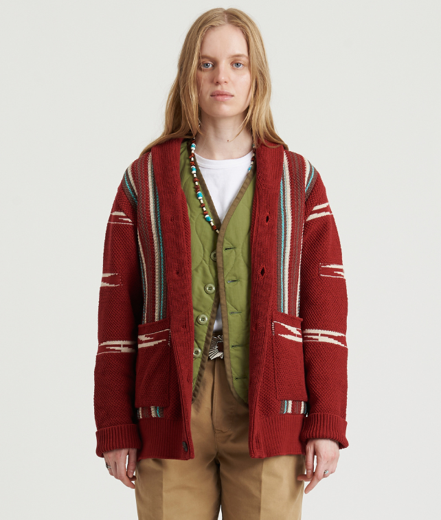 Henryc Cardigan Navajo Cotton